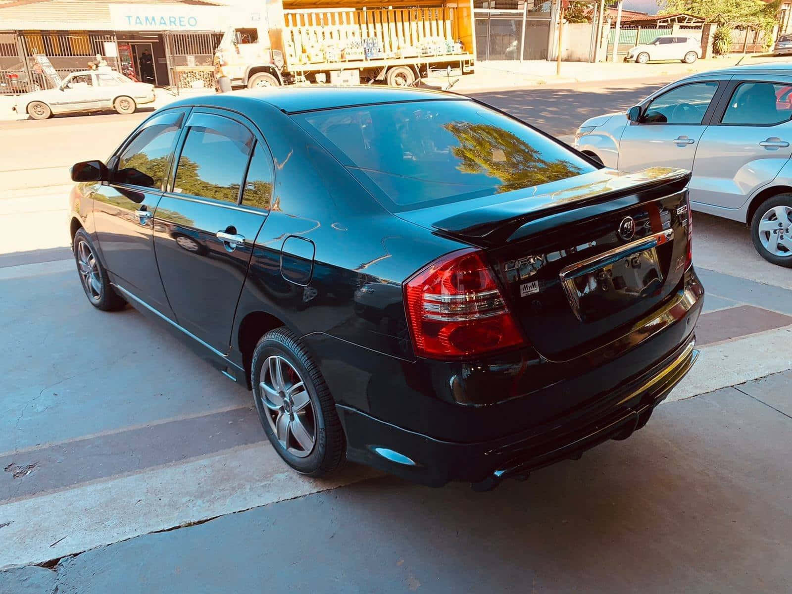 Lifan 620, black sedan, rear view, HD Desktop Wallpaper
