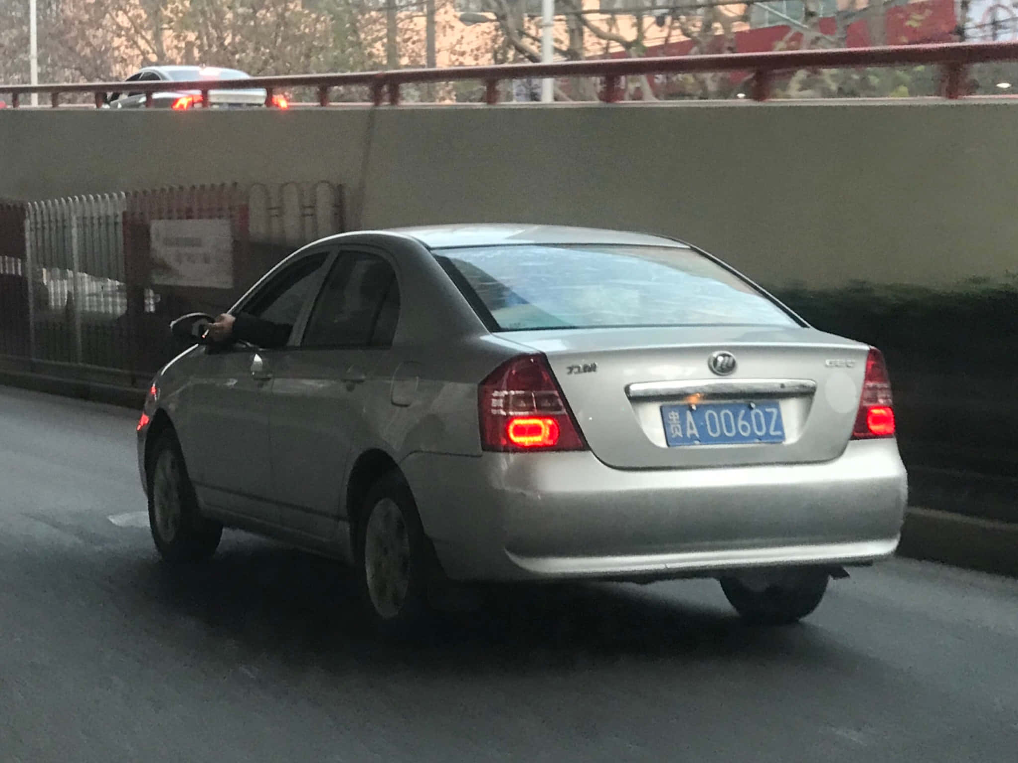 Lifan 620, silver sedan, red taillights, Full HD Desktop Wallpaper