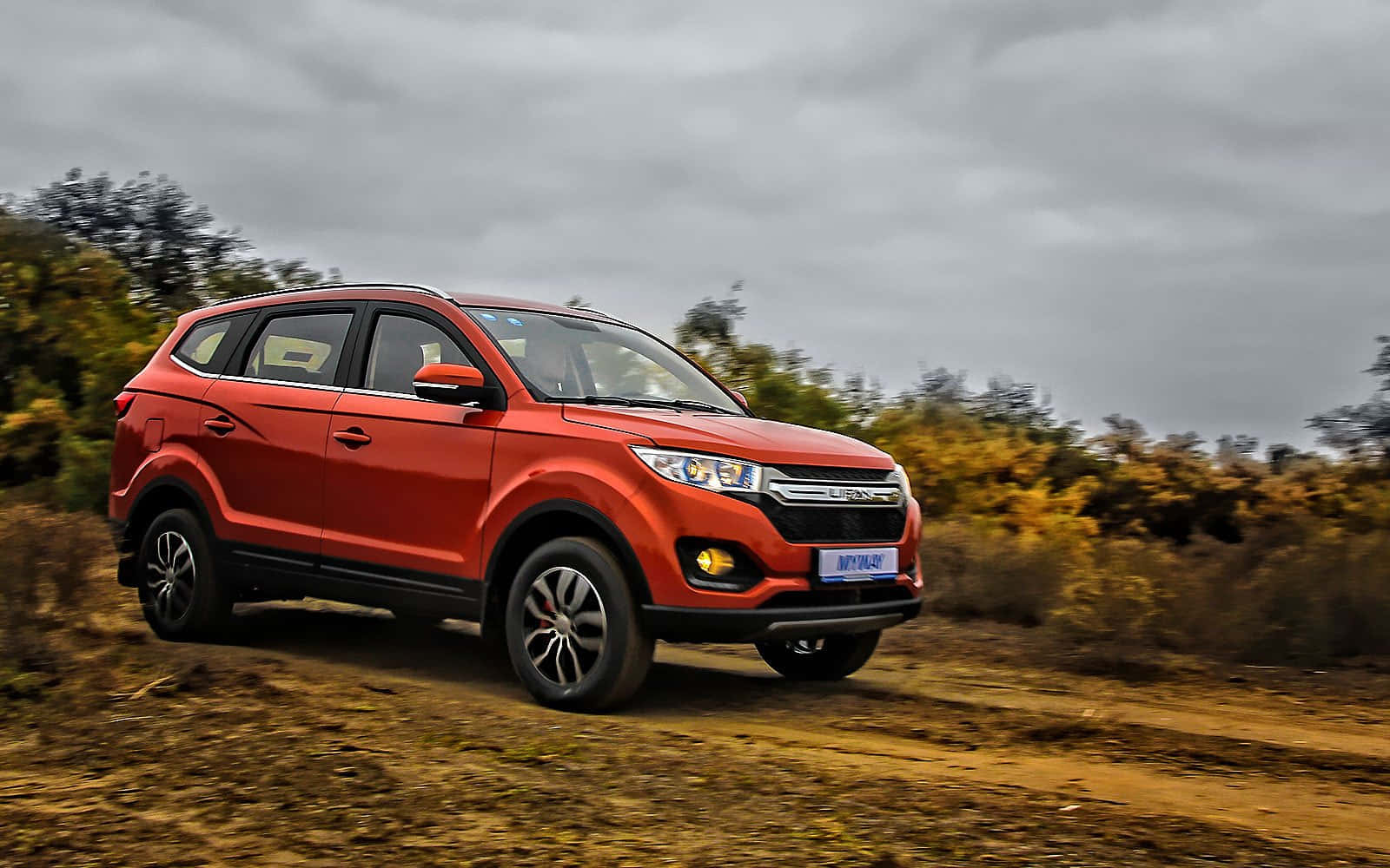 Lifan Myway, offroad adventure, vibrant red, HD Desktop Wallpaper