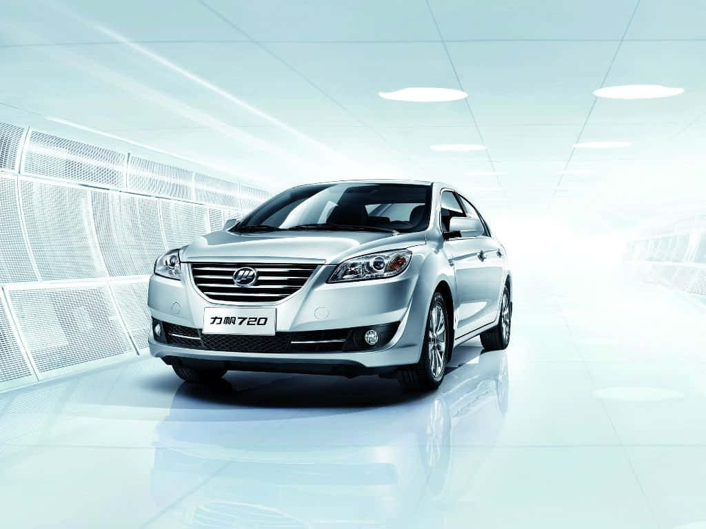 Lifan Myway, silver, futuristic white tunnel, SD Desktop Wallpaper