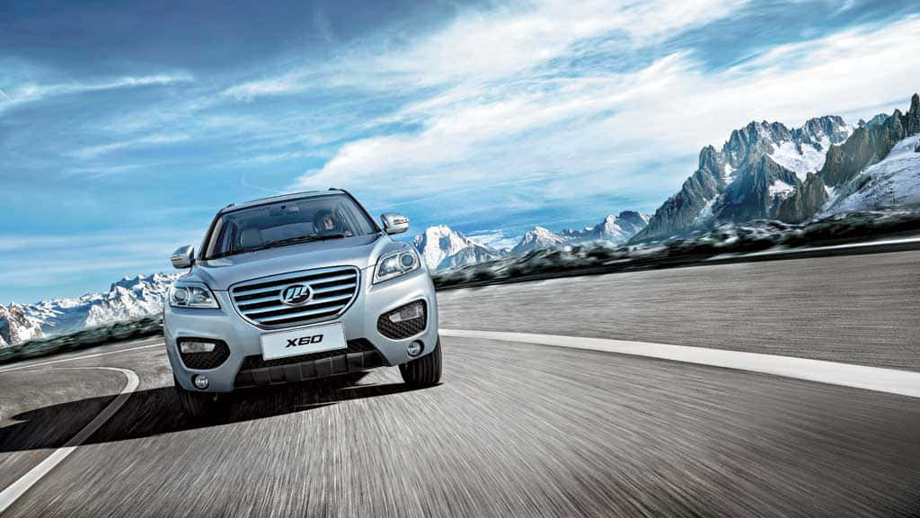 Lifan X60, silver, winding mountain road, SD Desktop Wallpaper