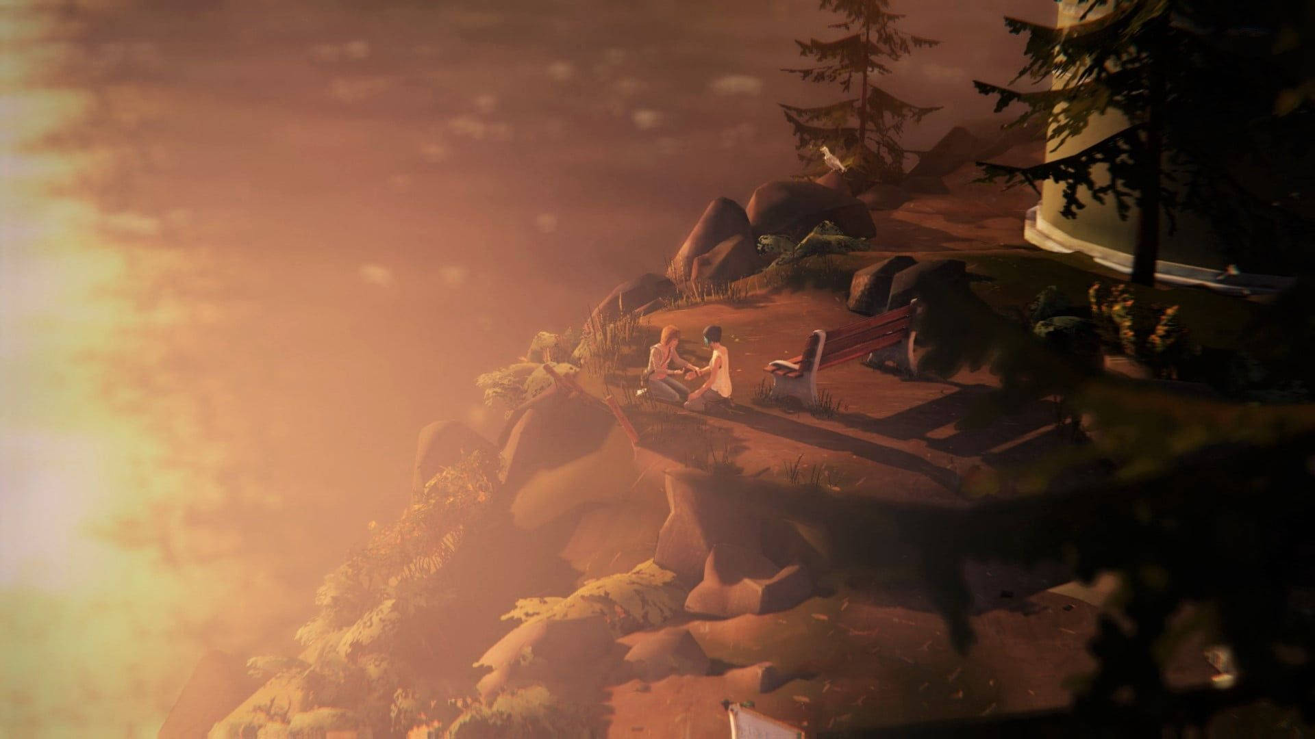 Life Is Strange, sunset, cliffside, Full HD Desktop Wallpaper