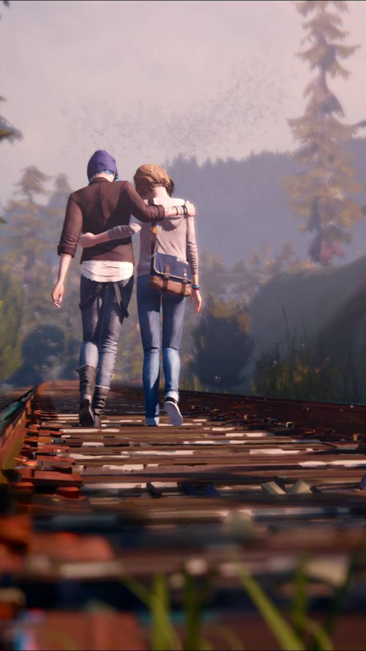 Life Is Strange, friends, side-hugging, HD Phone Wallpaper