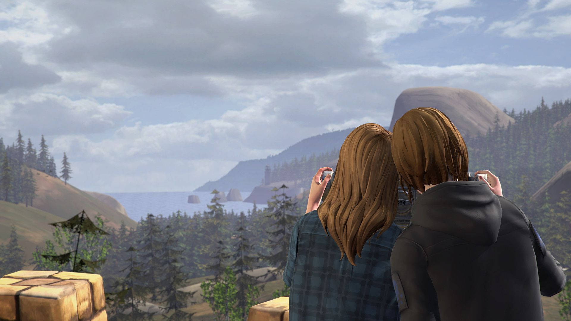 Life Is Strange, characters, wooden platform, Full HD Desktop Wallpaper
