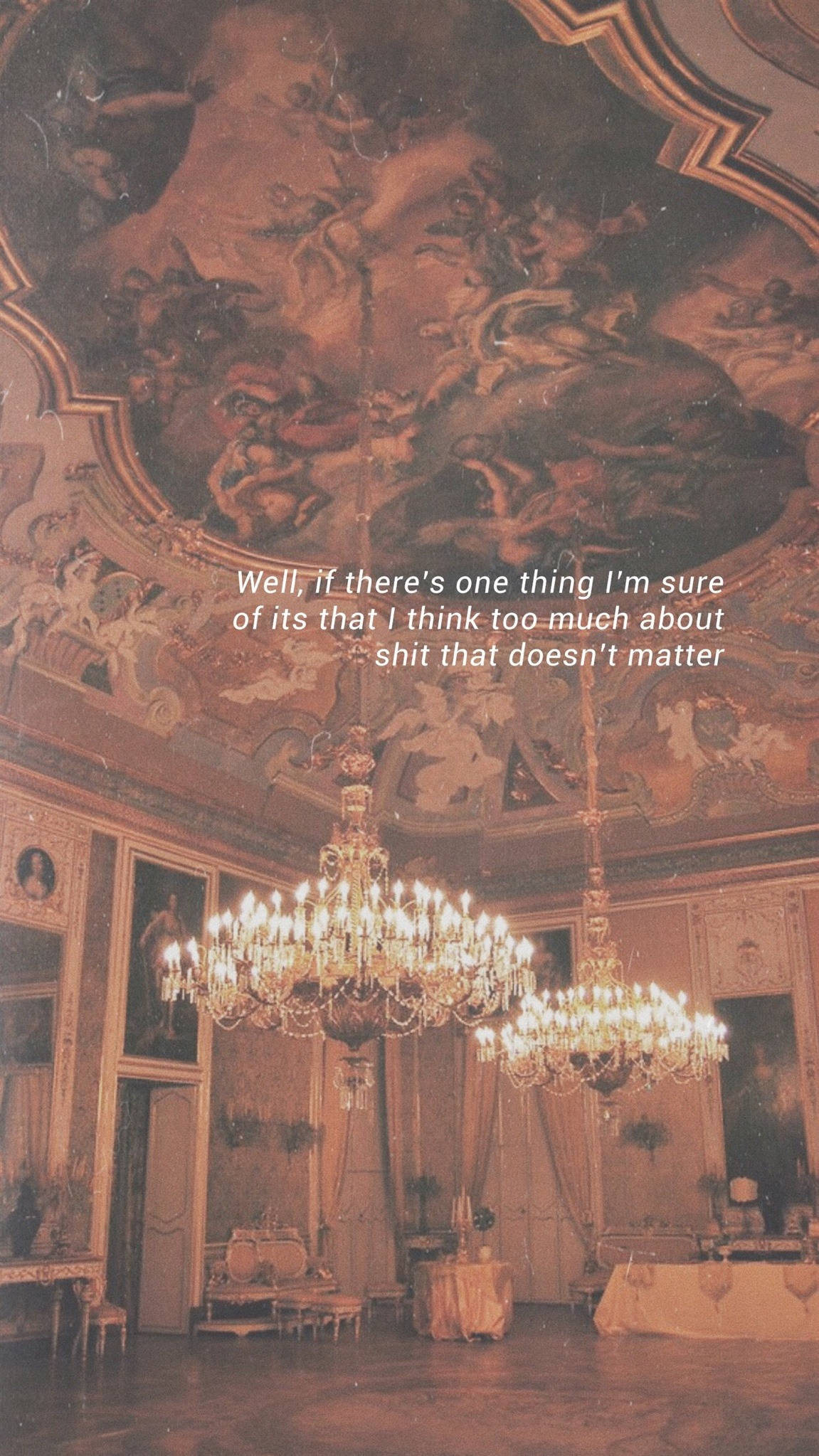 Light Academia Aesthetic, ballroom, gilded chandeliers, Full HD Phone Wallpaper