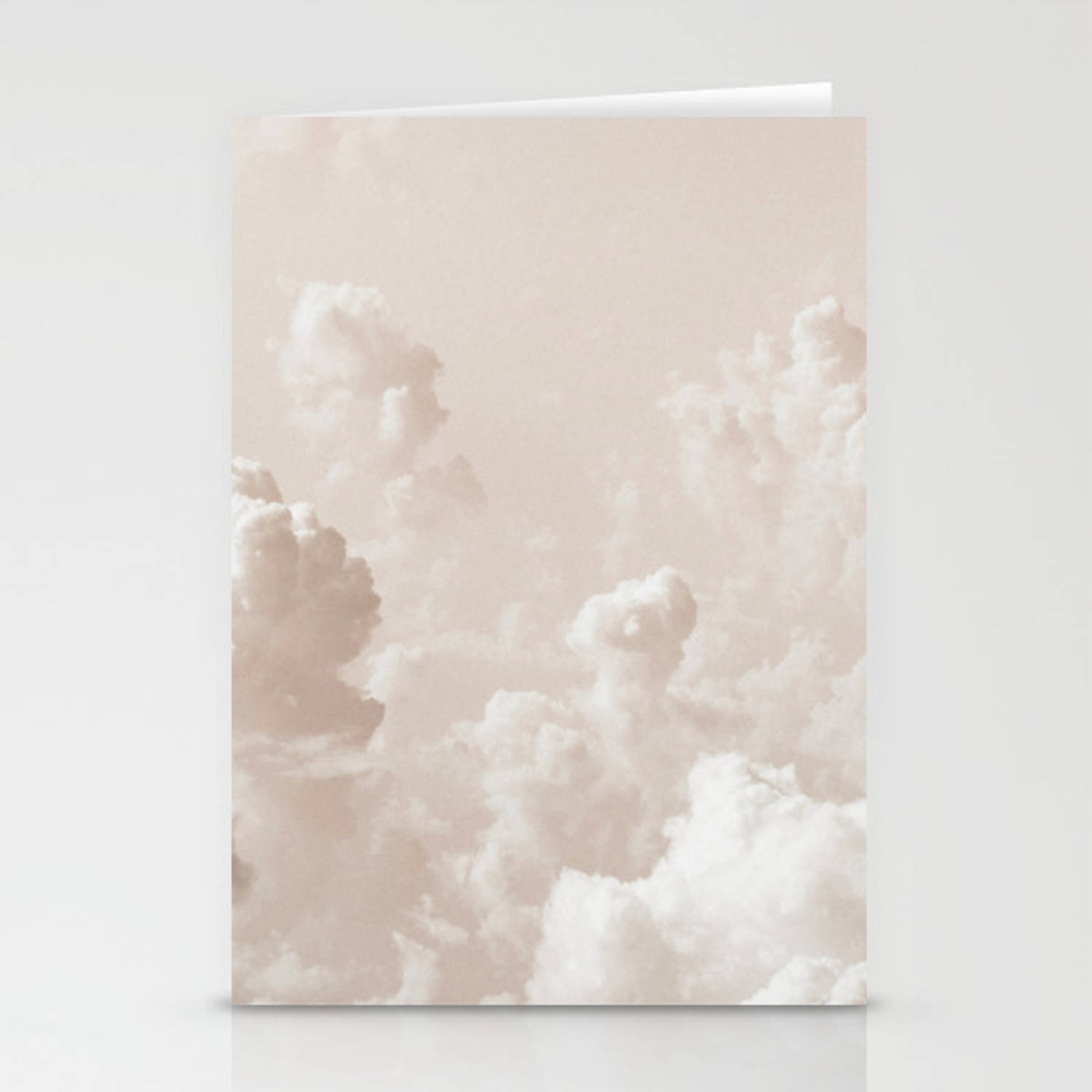 light academia, soft pink, white clouds, HD Desktop Wallpaper