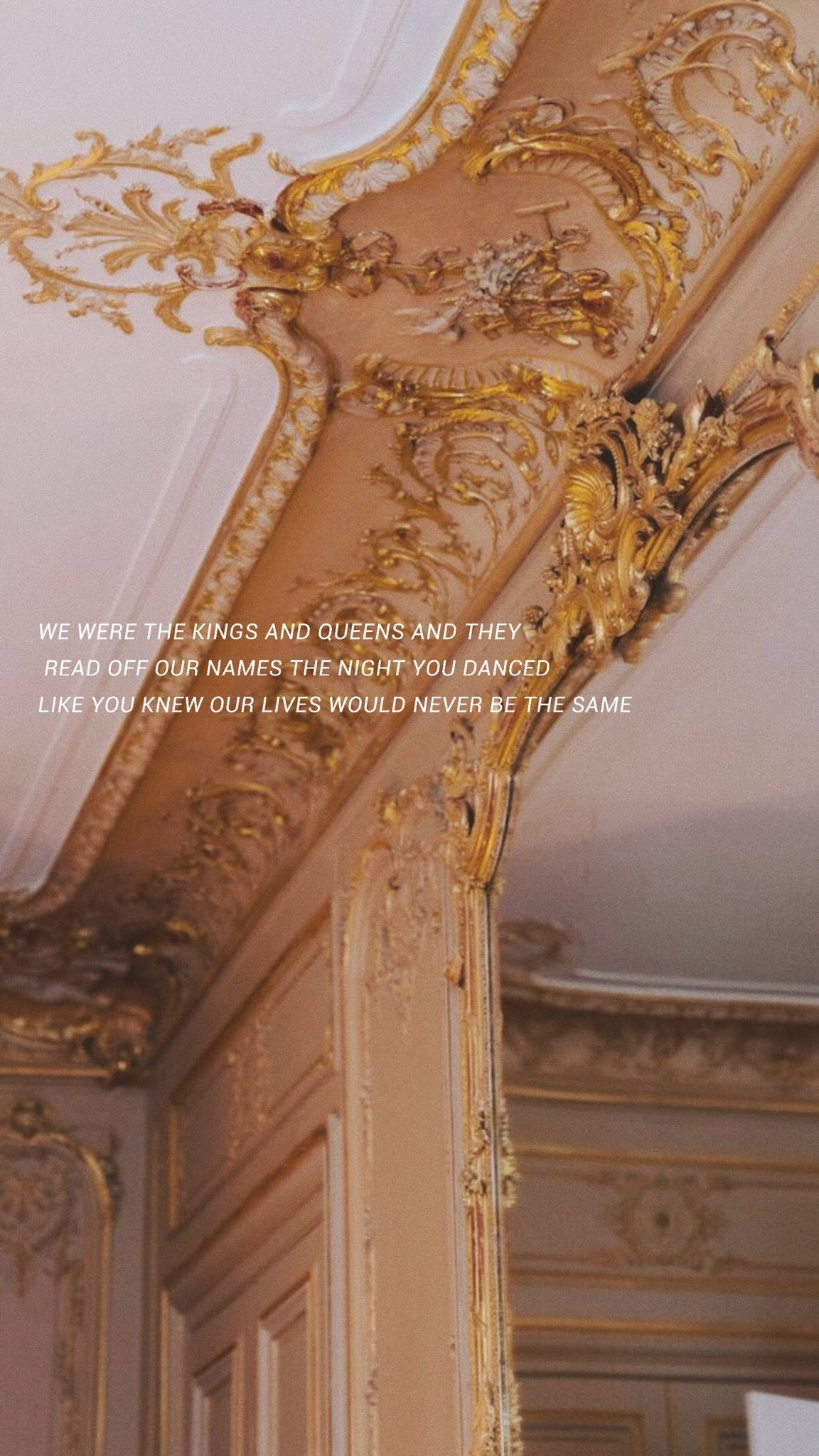 gold interiors, baroque ceiling moldings, floral and scrollwork details, Full HD Phone Wallpaper