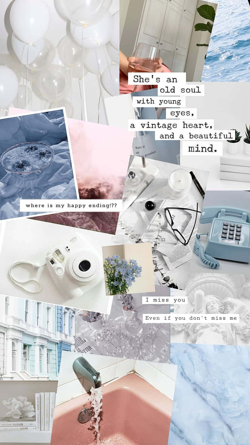 Light Aesthetic, pastel-toned, vintage items, HD Phone Wallpaper