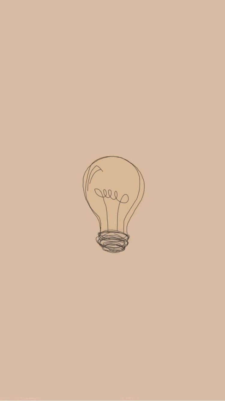 minimalist line drawing, lightbulb, coiled filament, HD Phone Wallpaper