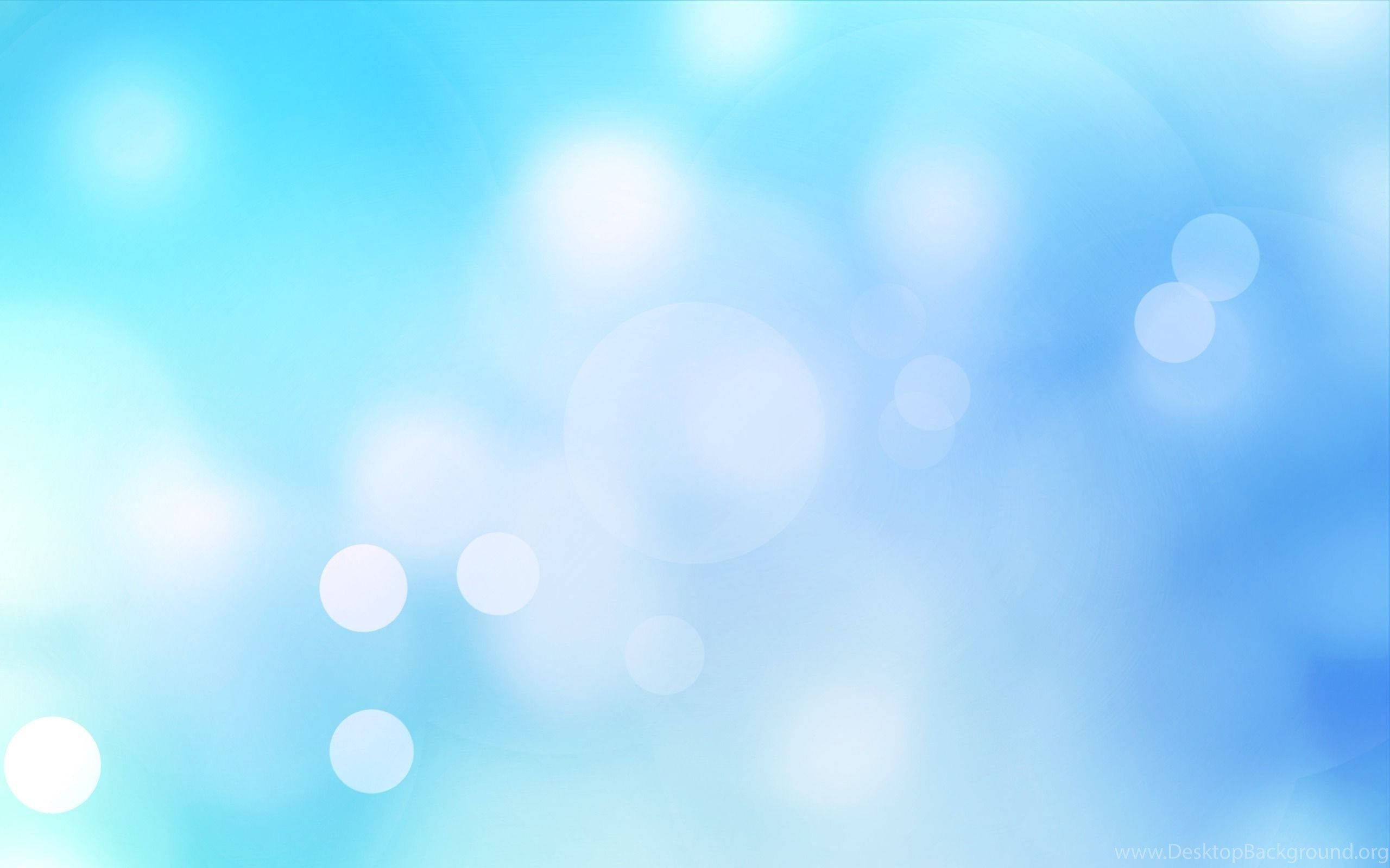 Light Blue Aesthetic, bokeh, soft blue gradient, 2K Desktop Wallpaper