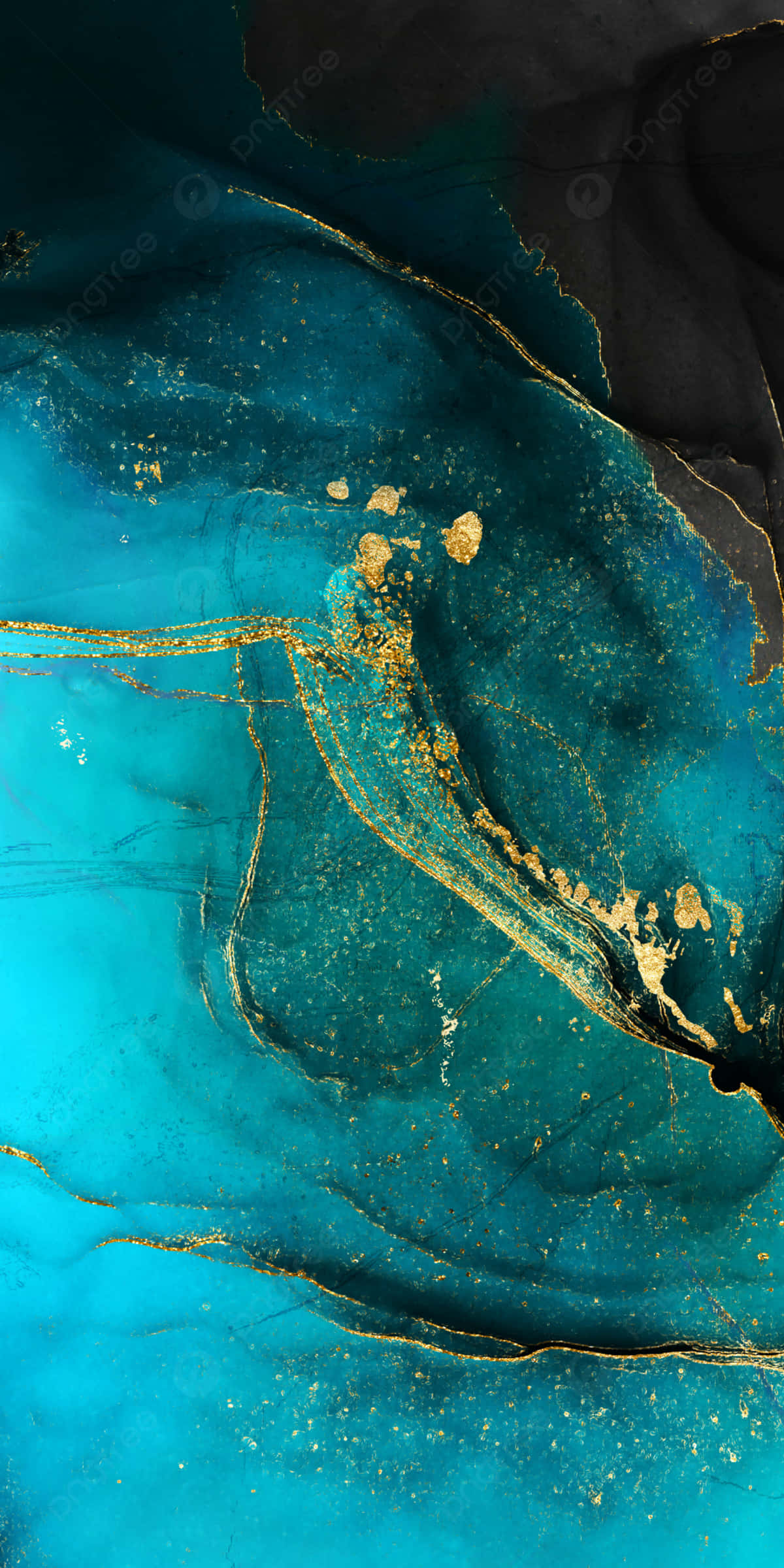 light blue marble, teal, black, Full HD Phone Wallpaper