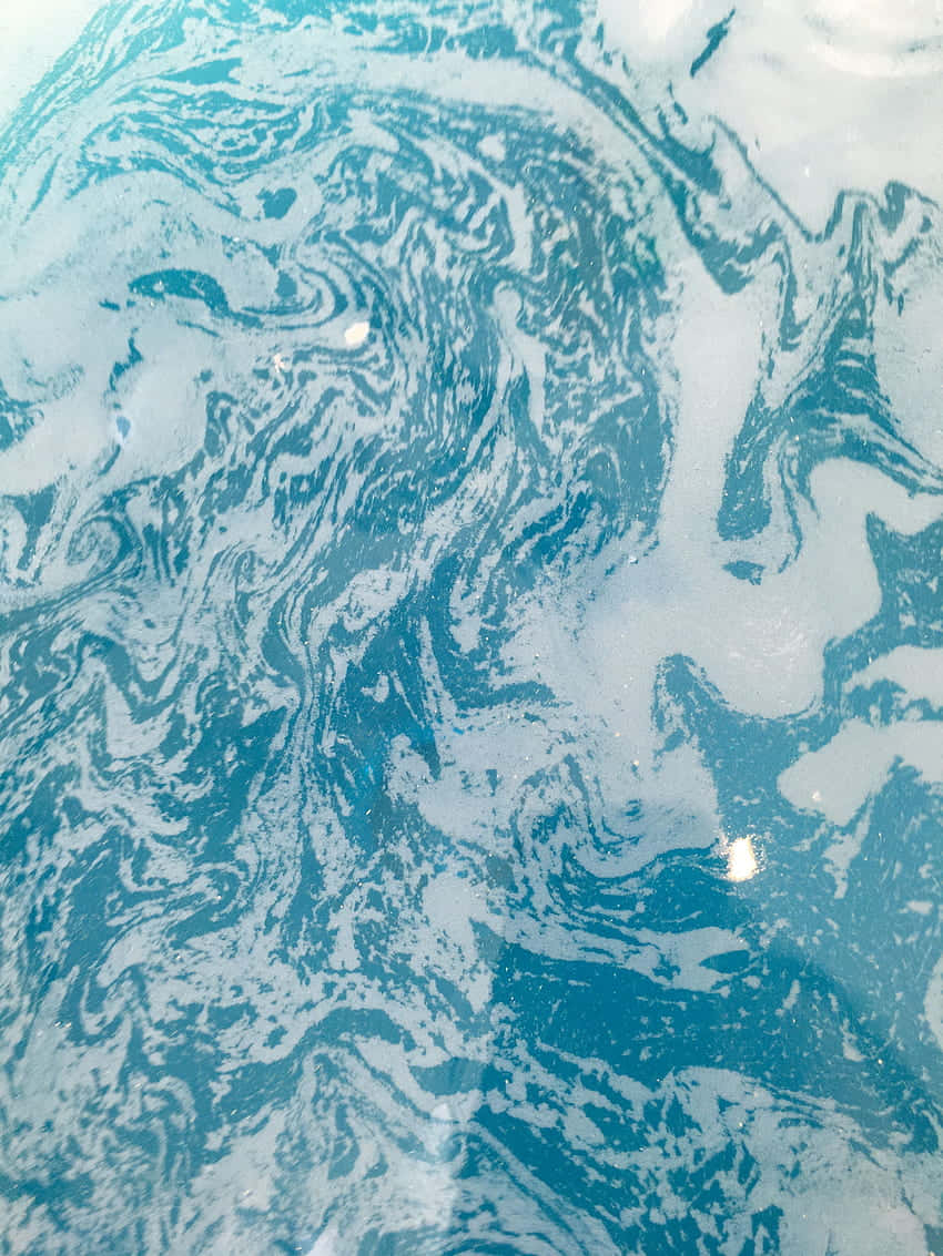 light blue marble, turquoise, white, SD Phone Wallpaper