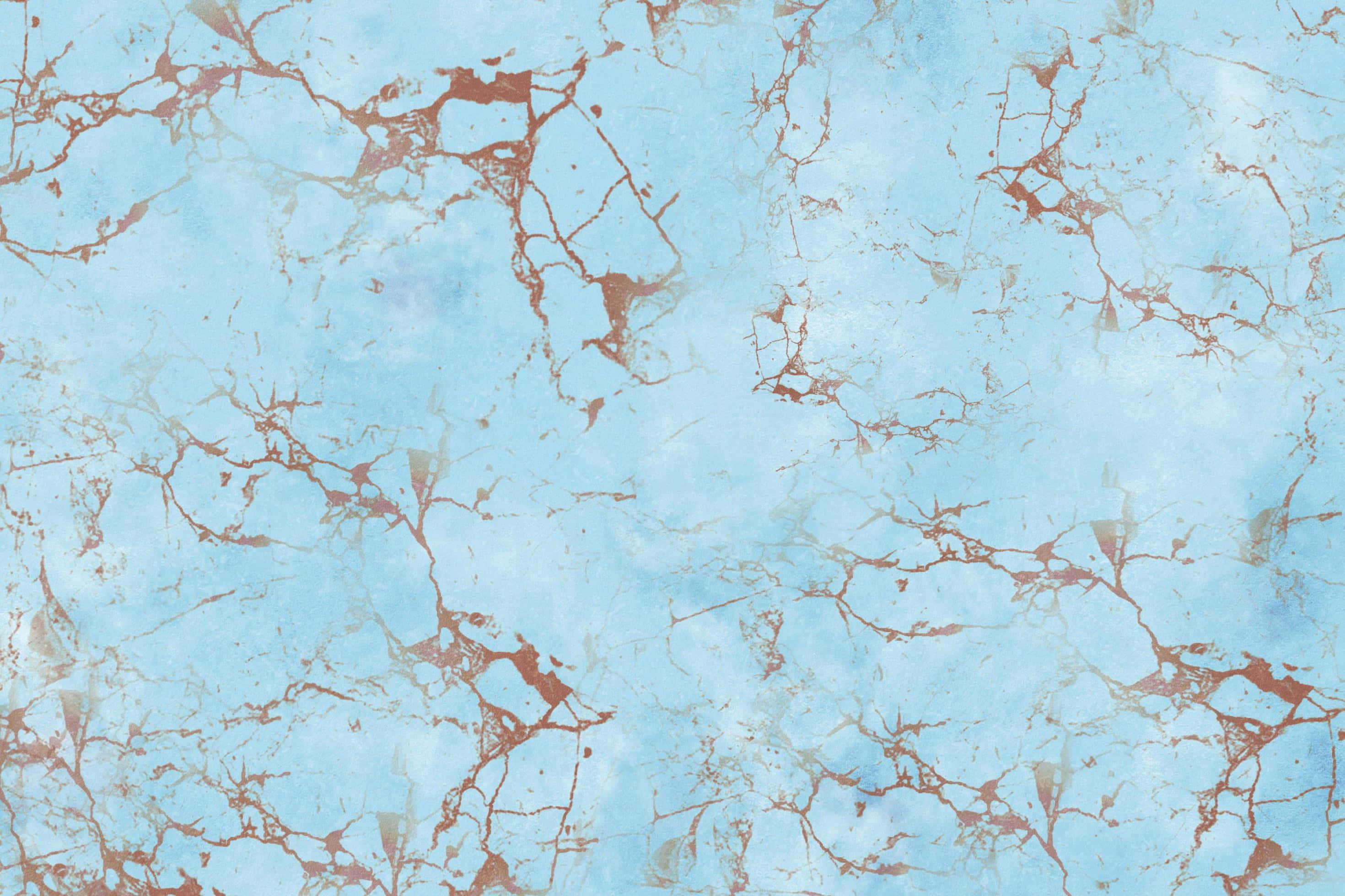 marble iPad, light blue, rust-colored vein patterns, 2K Desktop Wallpaper