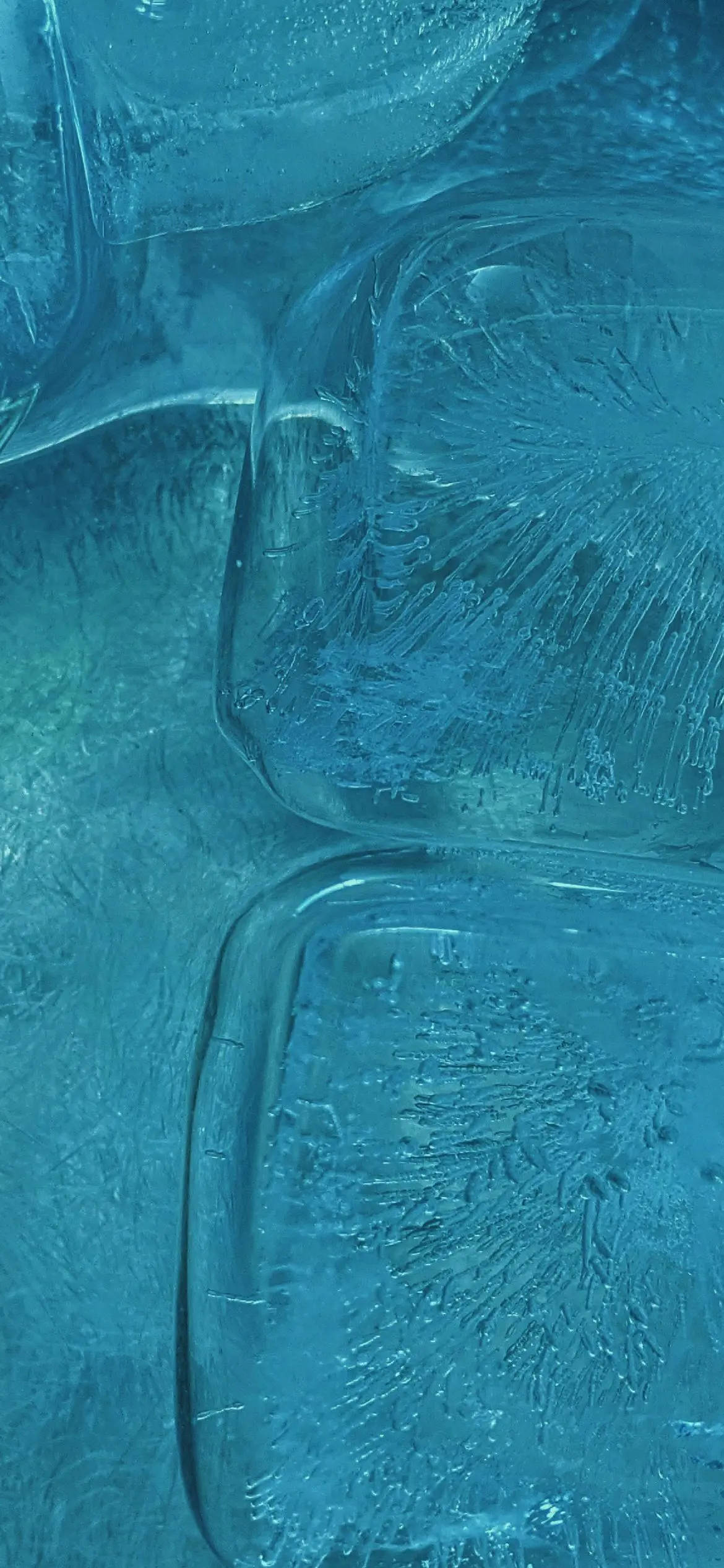 Light Blue Phone, translucent blue ice cubes, intricate frost patterns, Full HD Phone Wallpaper