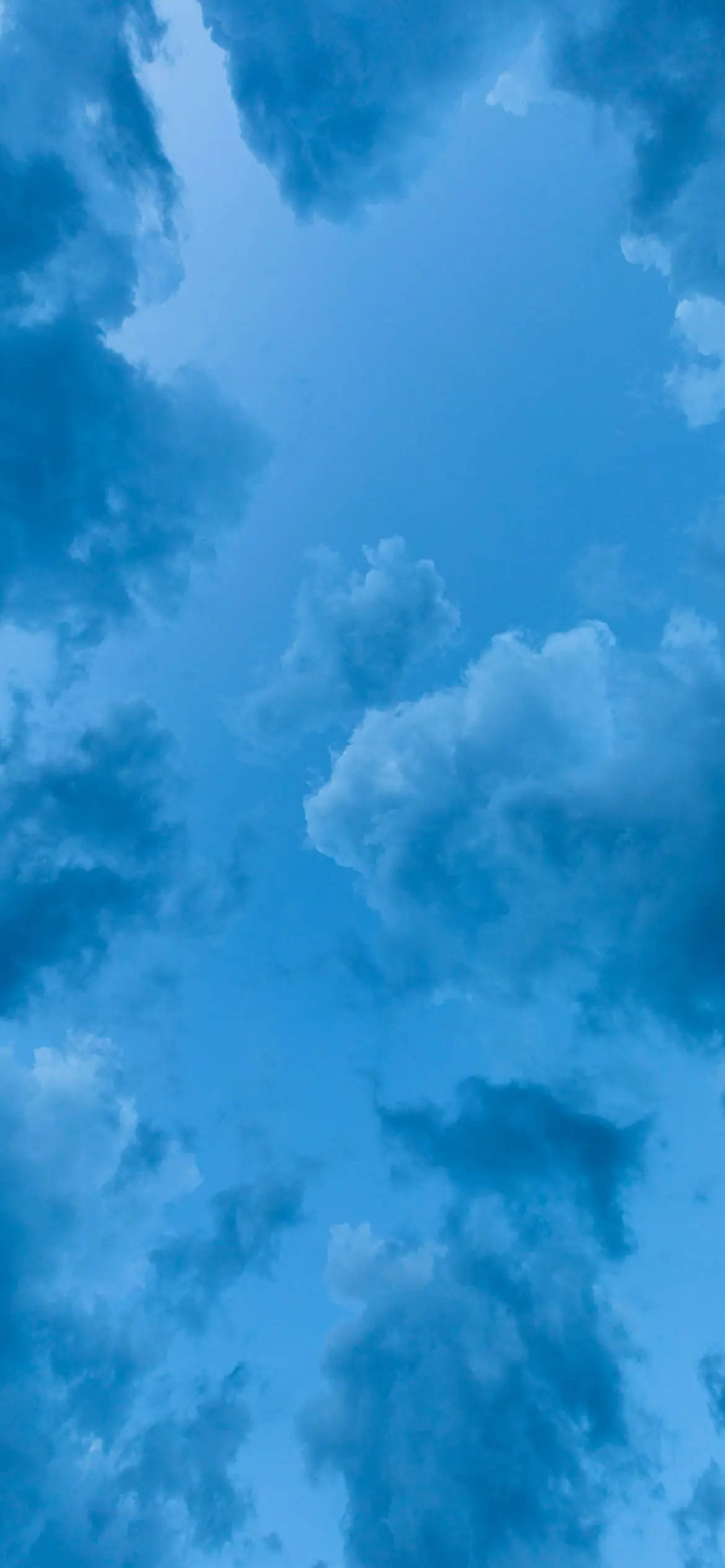 Light Blue Phone, soft blue clouds, azure expanse, Full HD Phone Wallpaper