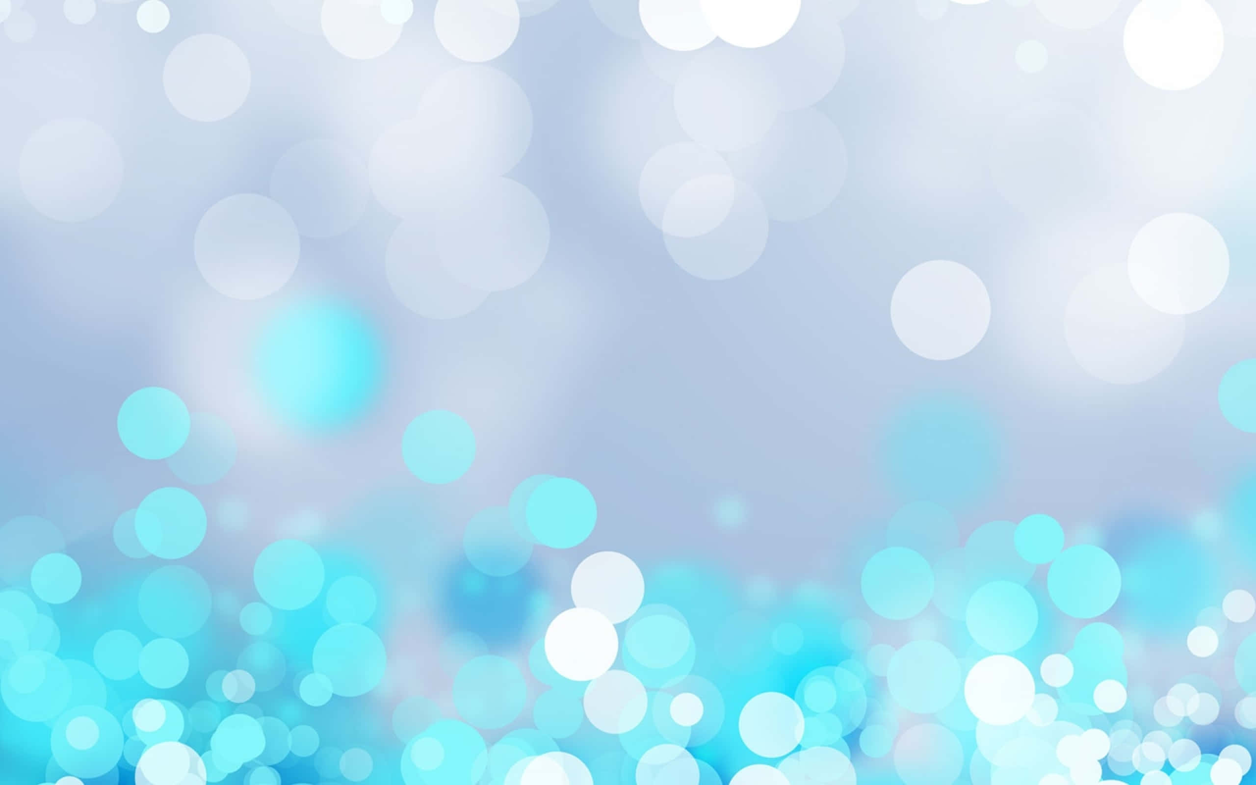 light blue, white bokeh lights, dreamy abstract background, 2K Desktop Wallpaper