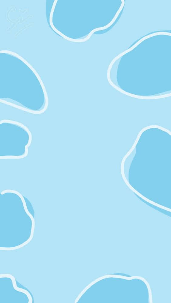 light blue, pastel blue, white, SD Phone Wallpaper