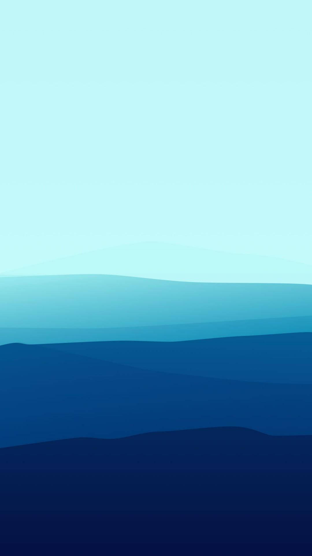 light blue, gradient, mountains, Full HD Phone Wallpaper