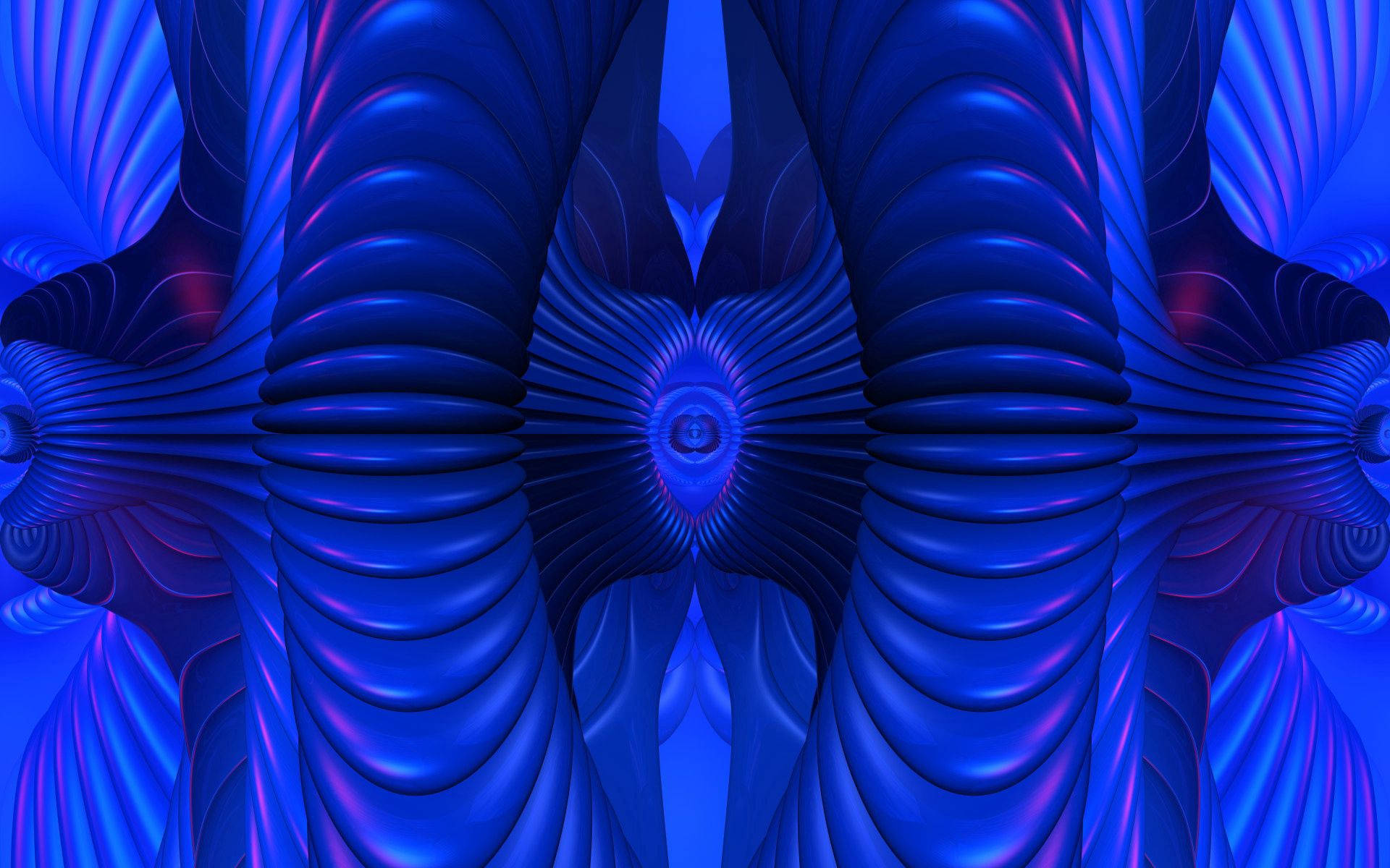 light blue, 3D abstract, fractal artwork, Full HD Desktop Wallpaper