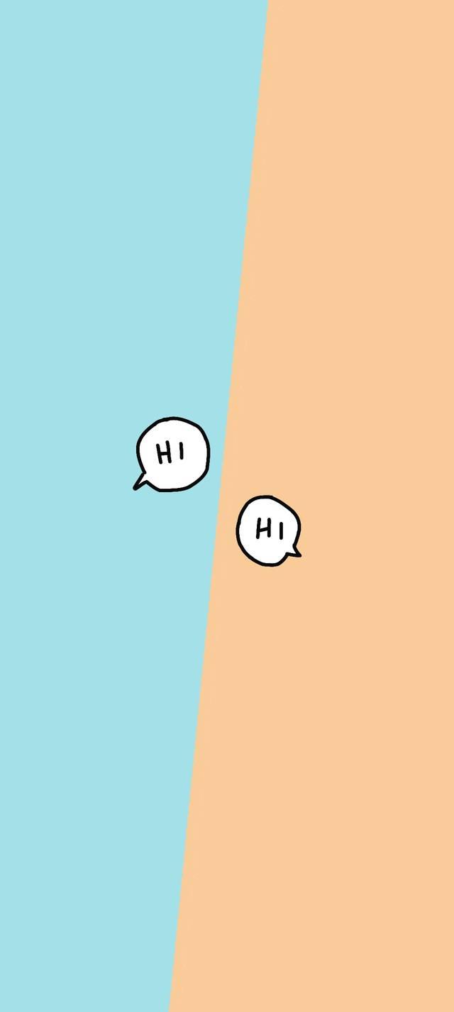 minimalist, hi, speech bubbles, HD Phone Wallpaper