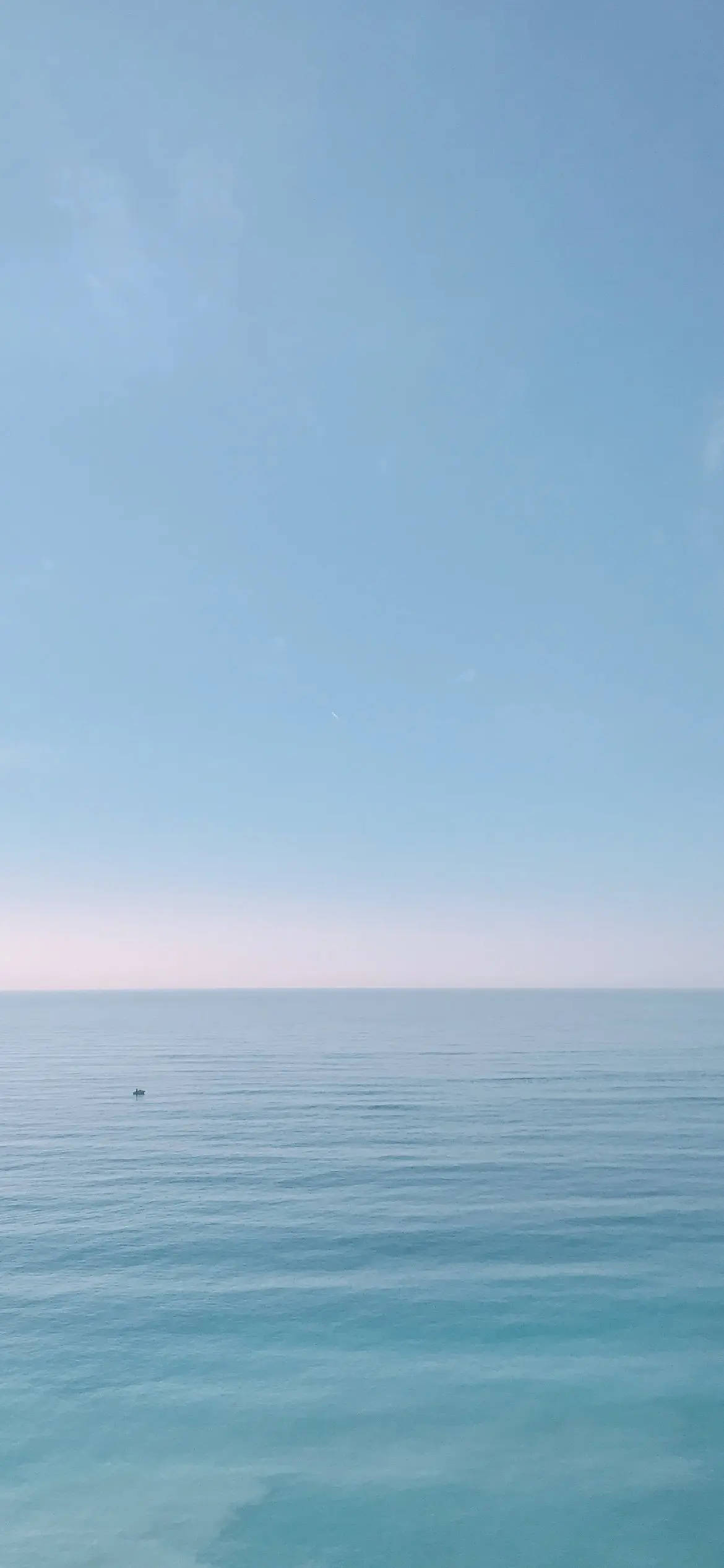 Light Blue, turquoise ocean, pale sky, Full HD Phone Wallpaper