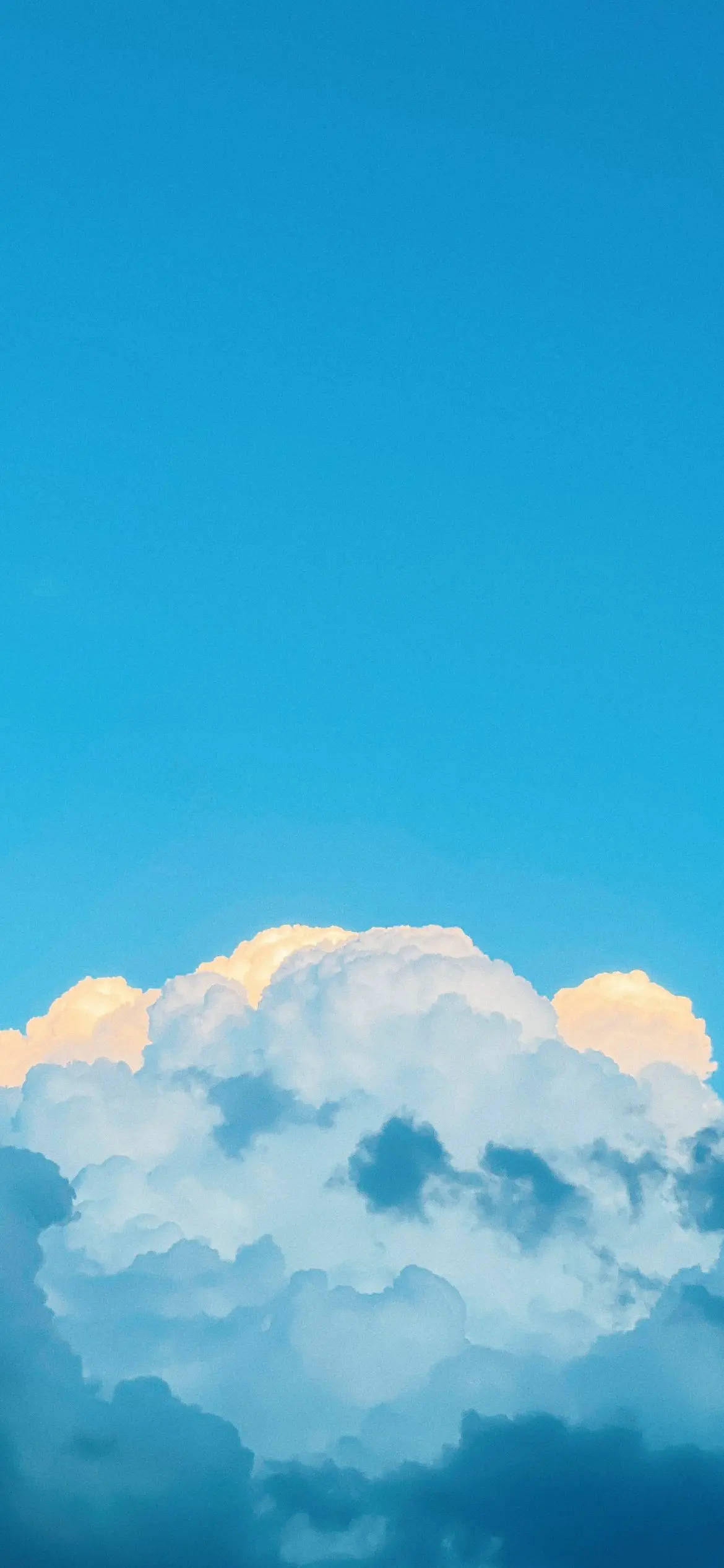 cloudy sky, cerulean sky, fluffy cloud, Full HD Phone Wallpaper