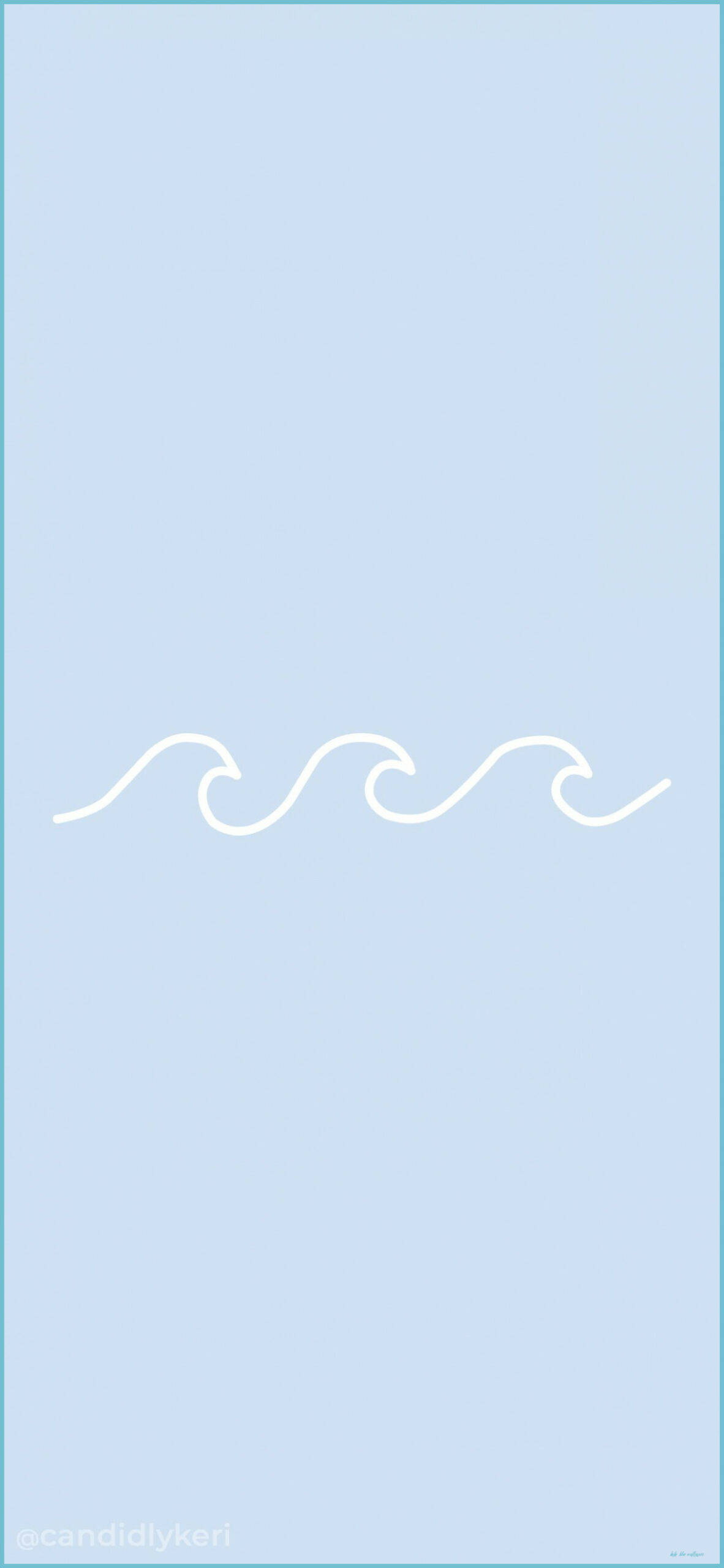 pastel blue, light blue, white wavy line, 2K Phone Wallpaper