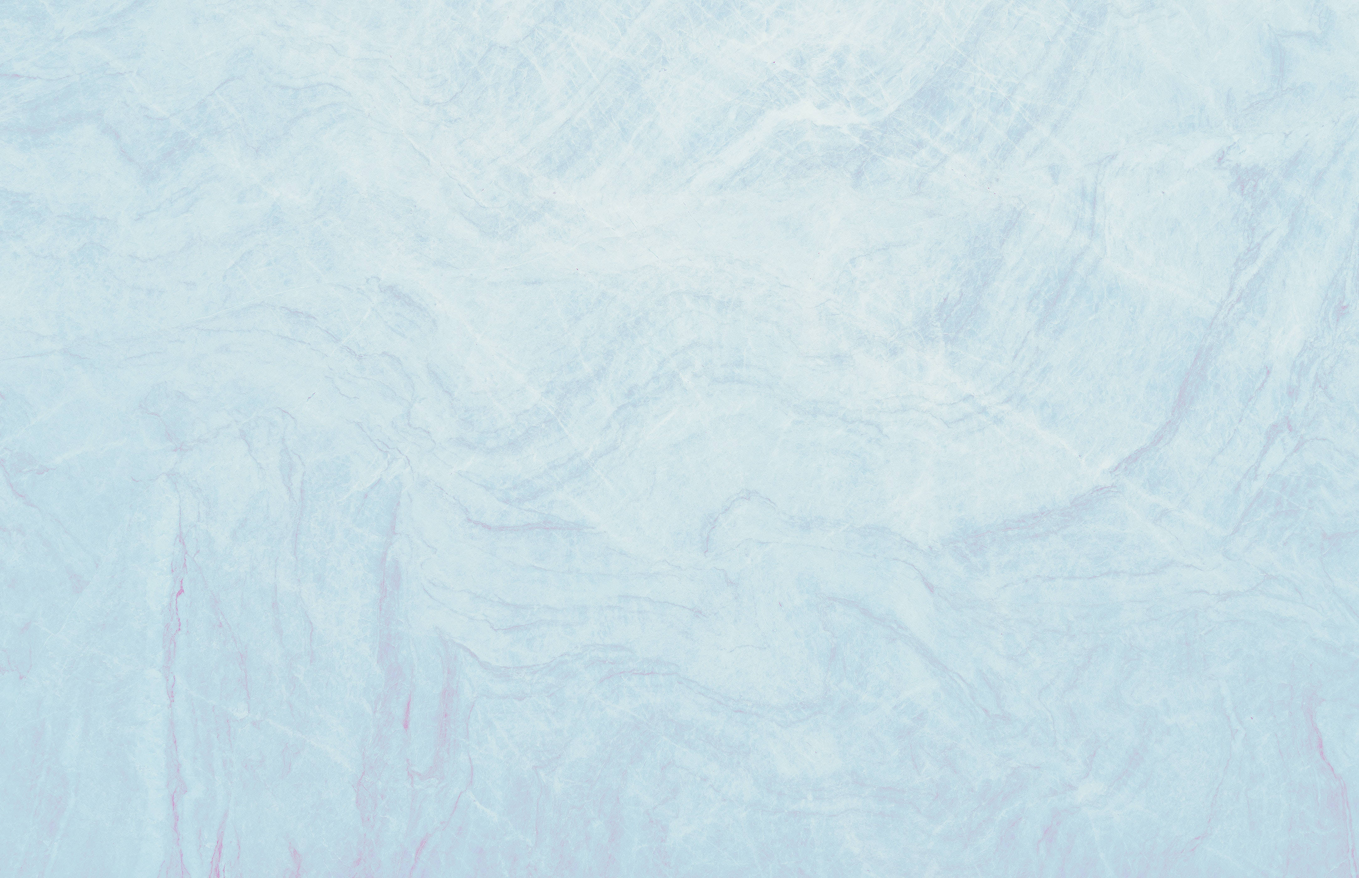 soft light blue, marble texture, subtle pink veining, 4K Desktop Wallpaper