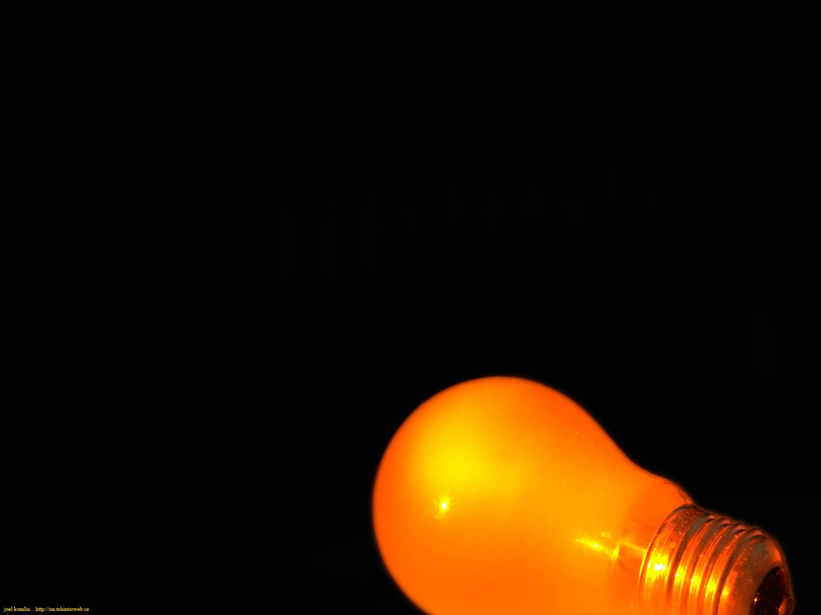 yellow light bulb, glowing orange light bulb, warm light, HD Desktop Wallpaper