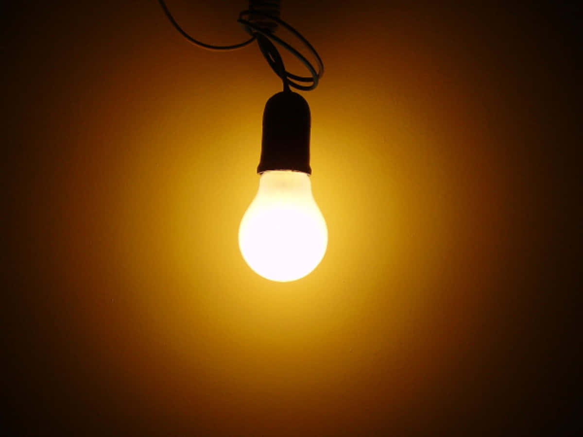 incandescent house bulb, glowing incandescent bulb, coiled wire, SD Desktop Wallpaper