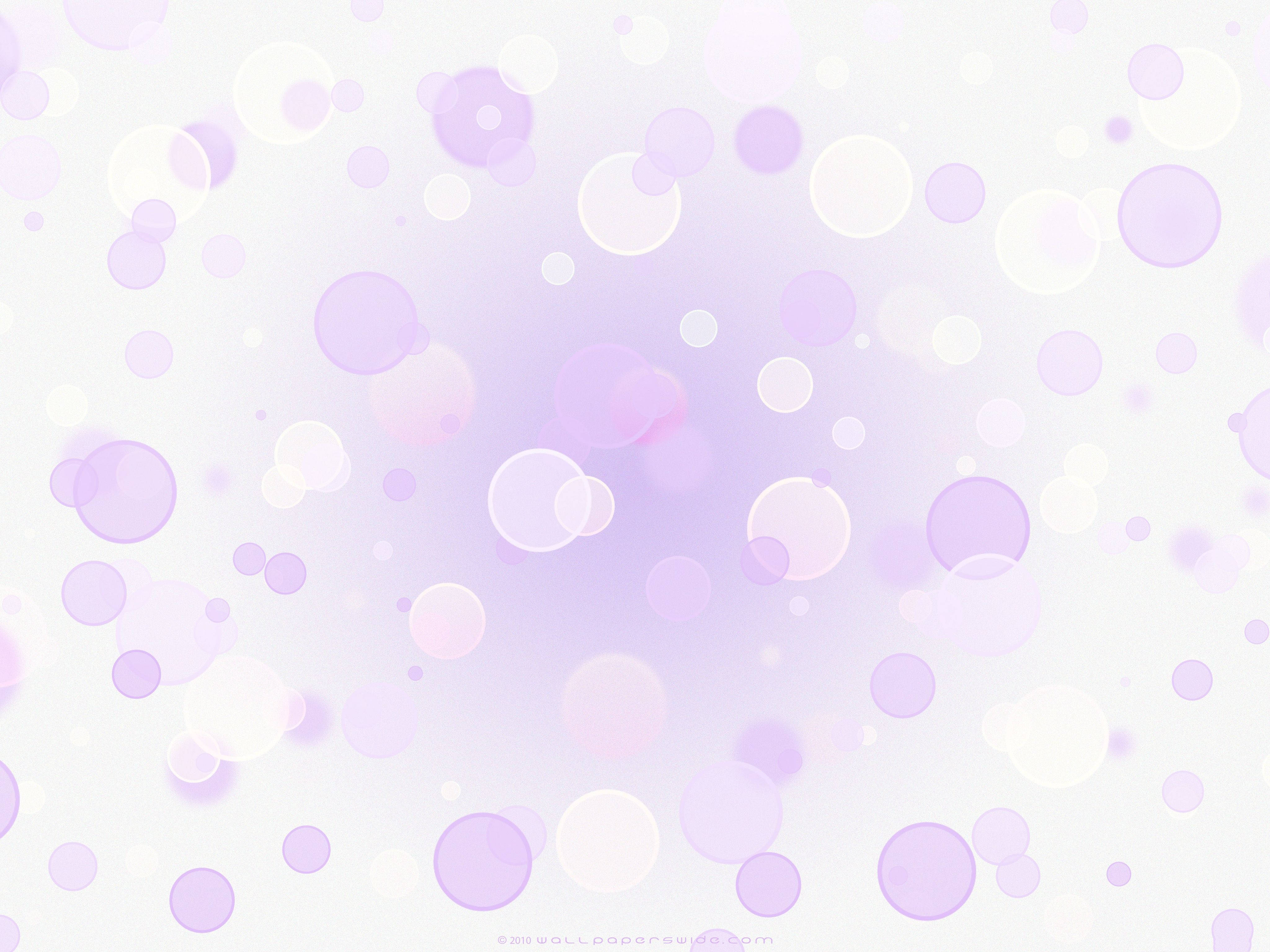Light Pink Circles, Soft lavender, white bokeh circles, 4K Desktop Wallpaper
