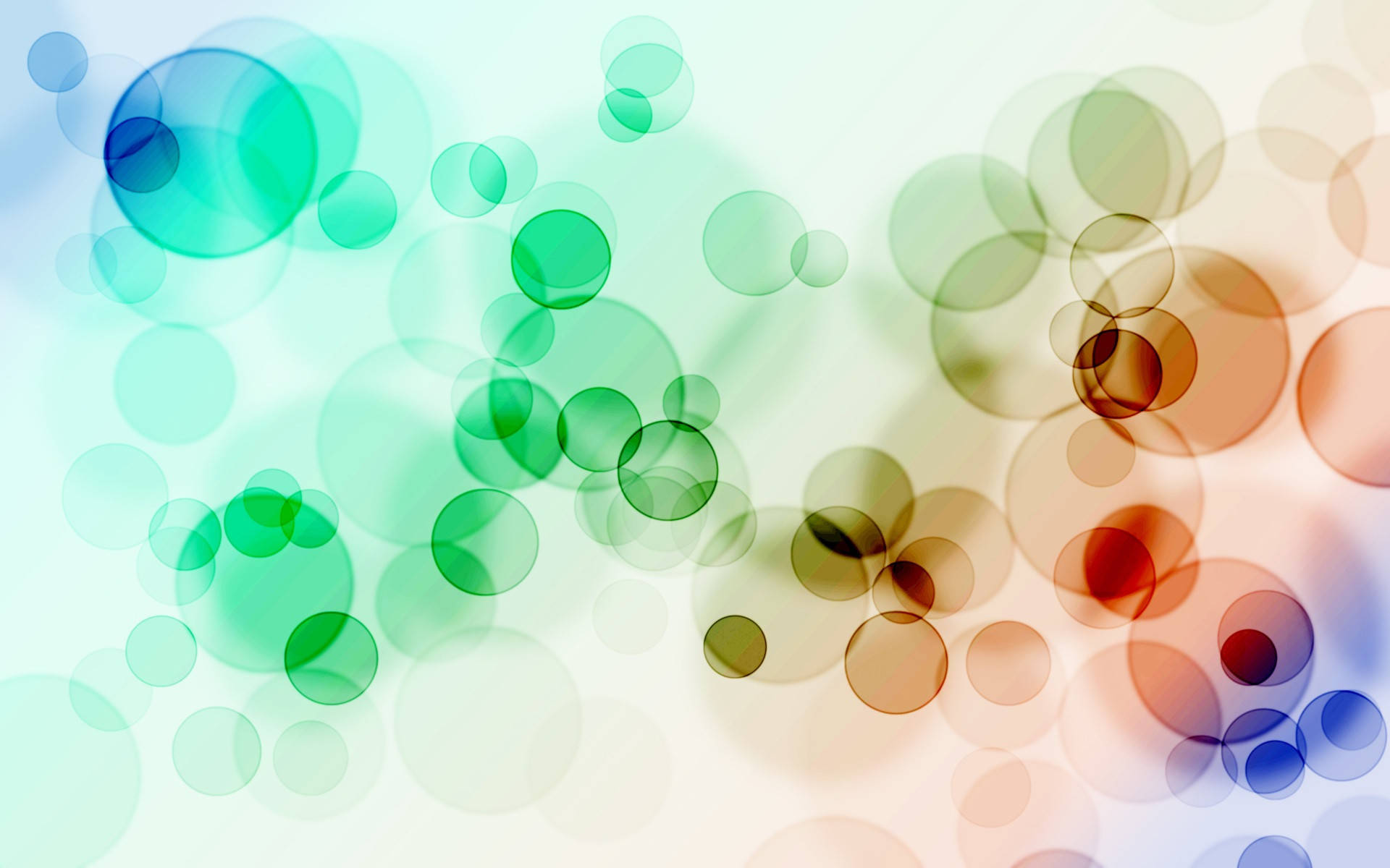 light color, abstract bubbles, green, Full HD Desktop Wallpaper