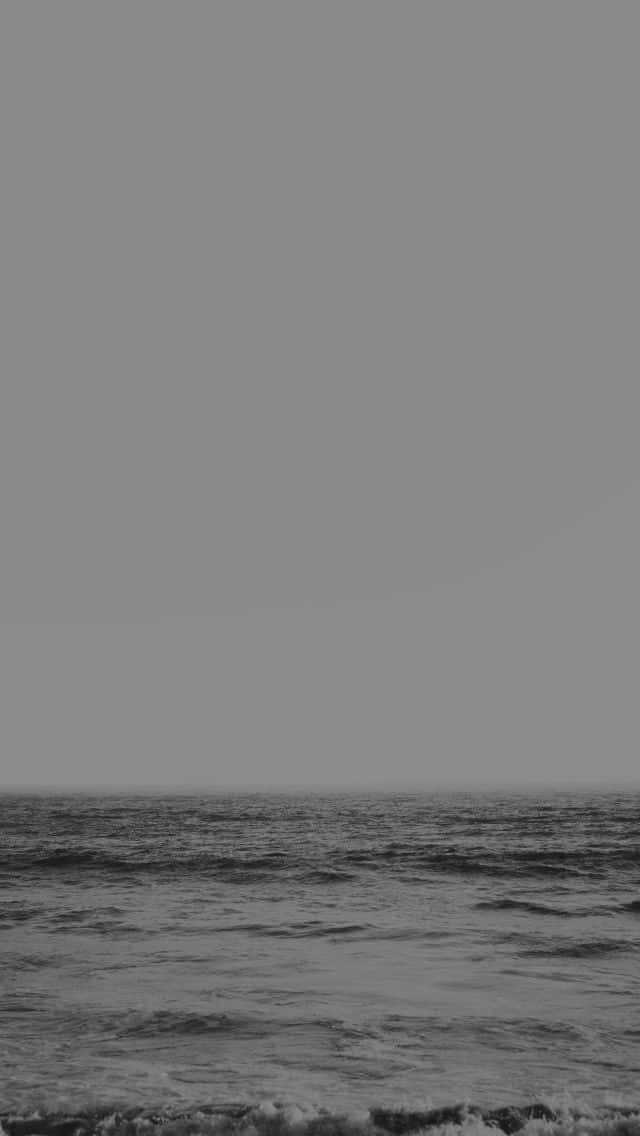 Light Gray iPhone, Beach, calm ocean waves, SD Phone Wallpaper