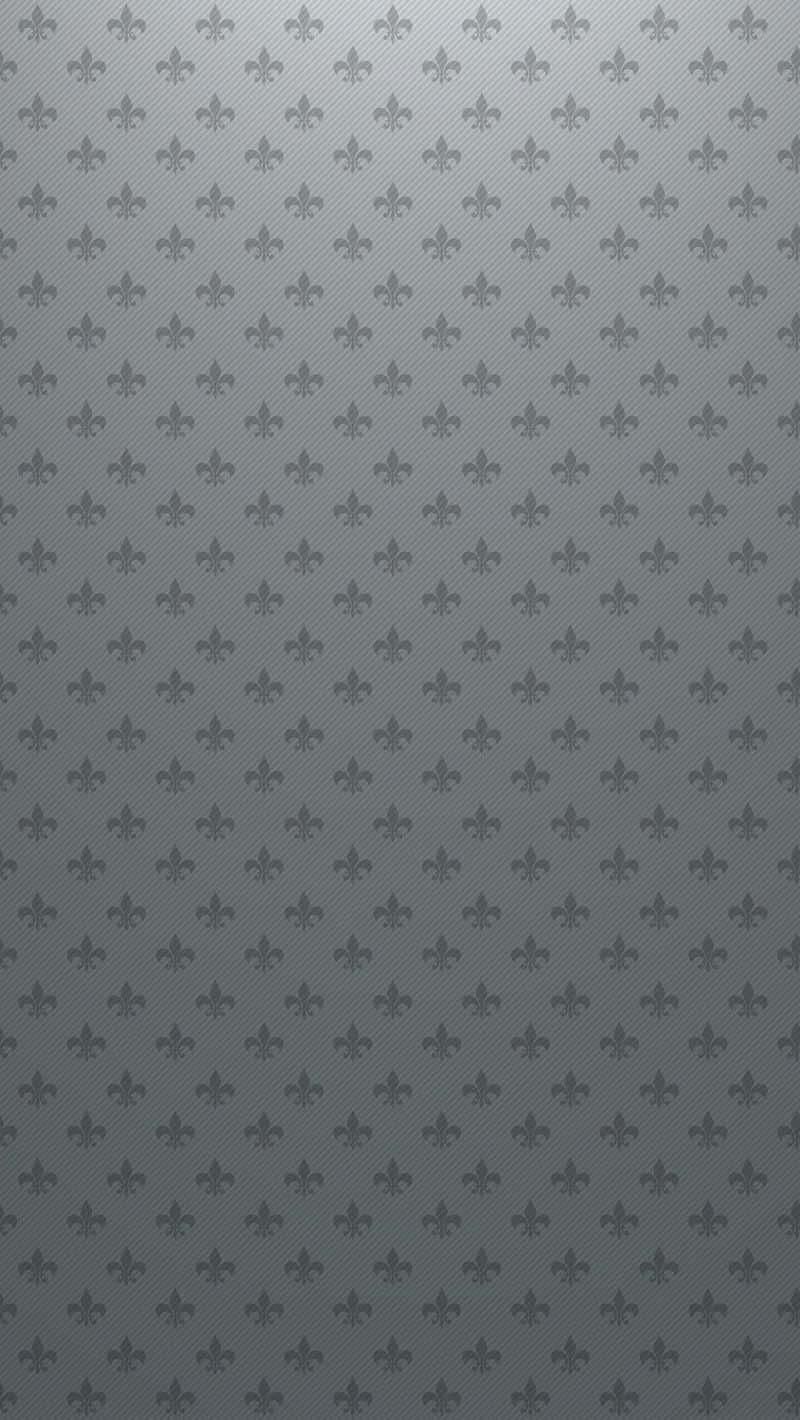 light gray iPhone, fleur-de-lis pattern, textured metallic background, HD Phone Wallpaper