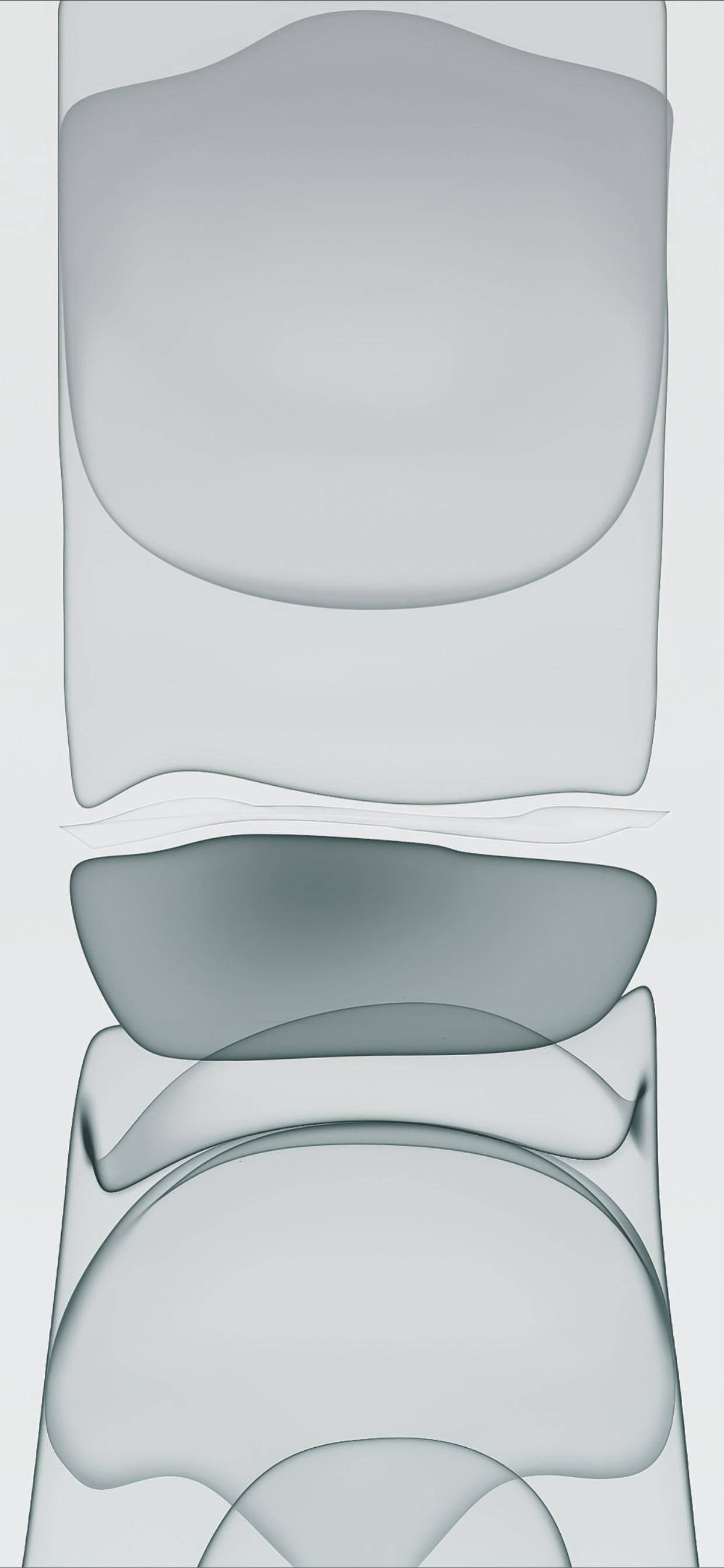 Light Gray, abstract, translucent gray forms, 2K Phone Wallpaper