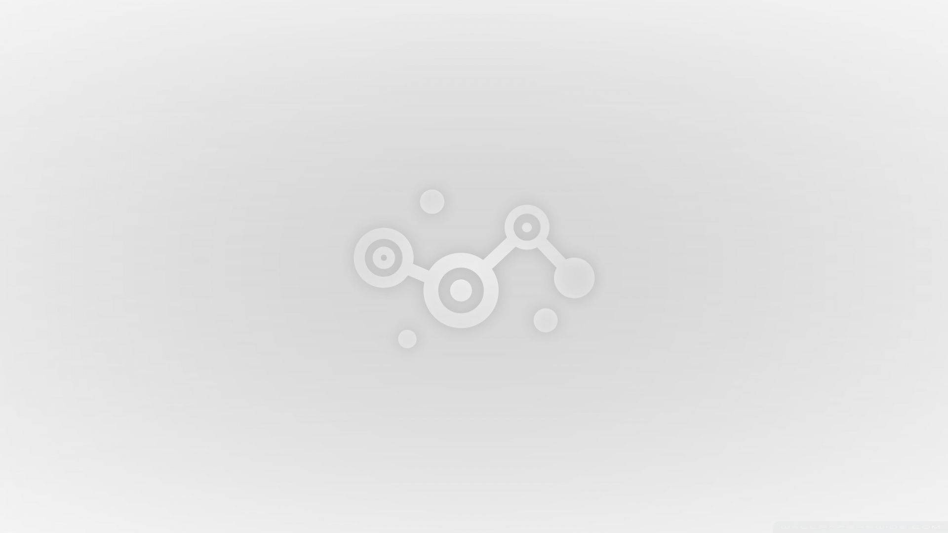 Light Gray, soft gray gradient, subtle molecular structure icon, Full HD Desktop Wallpaper