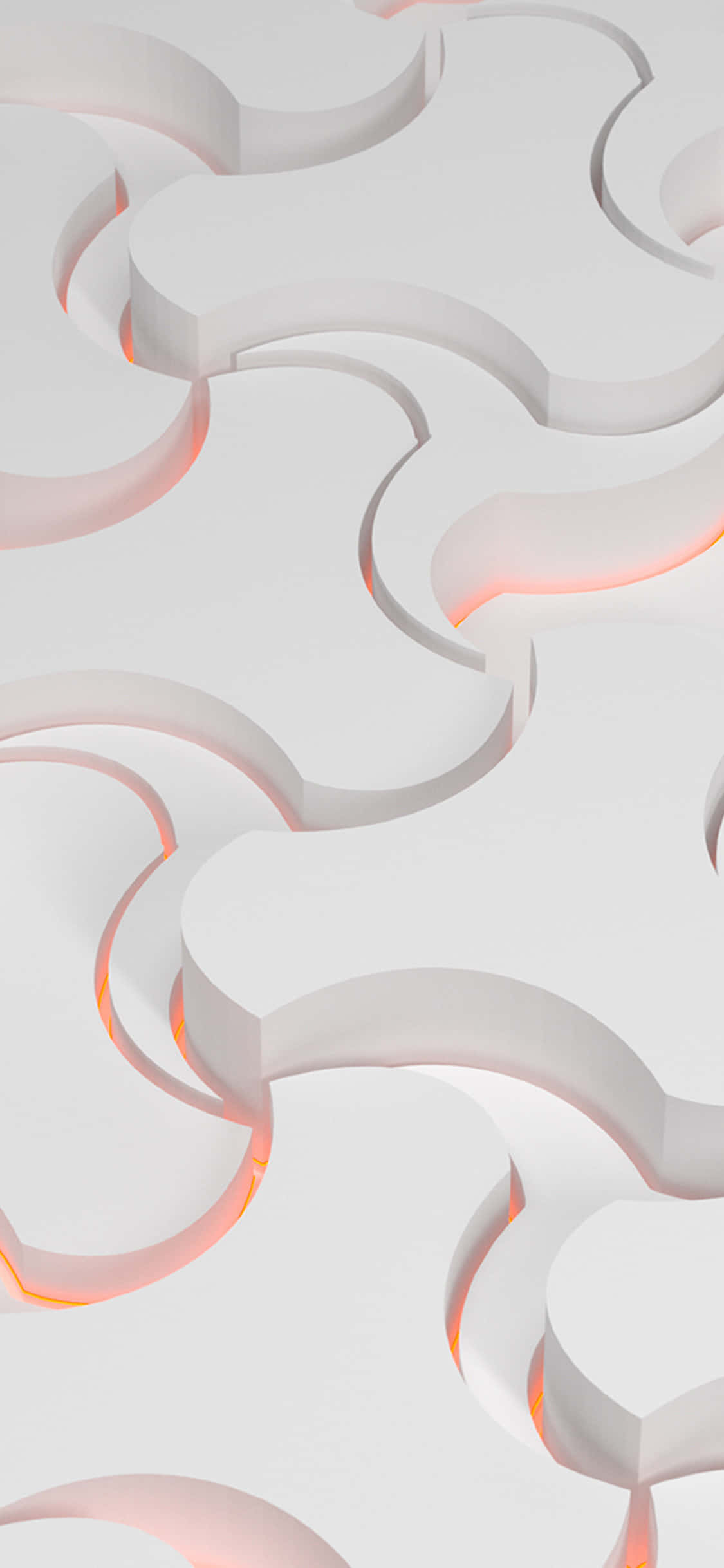 light gray, iPhone, abstract white 3D geometric shapes, Full HD Phone Wallpaper