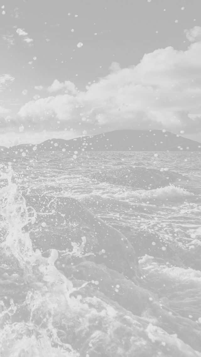 Light Gray, iPhone, Ocean Wave, SD Phone Wallpaper