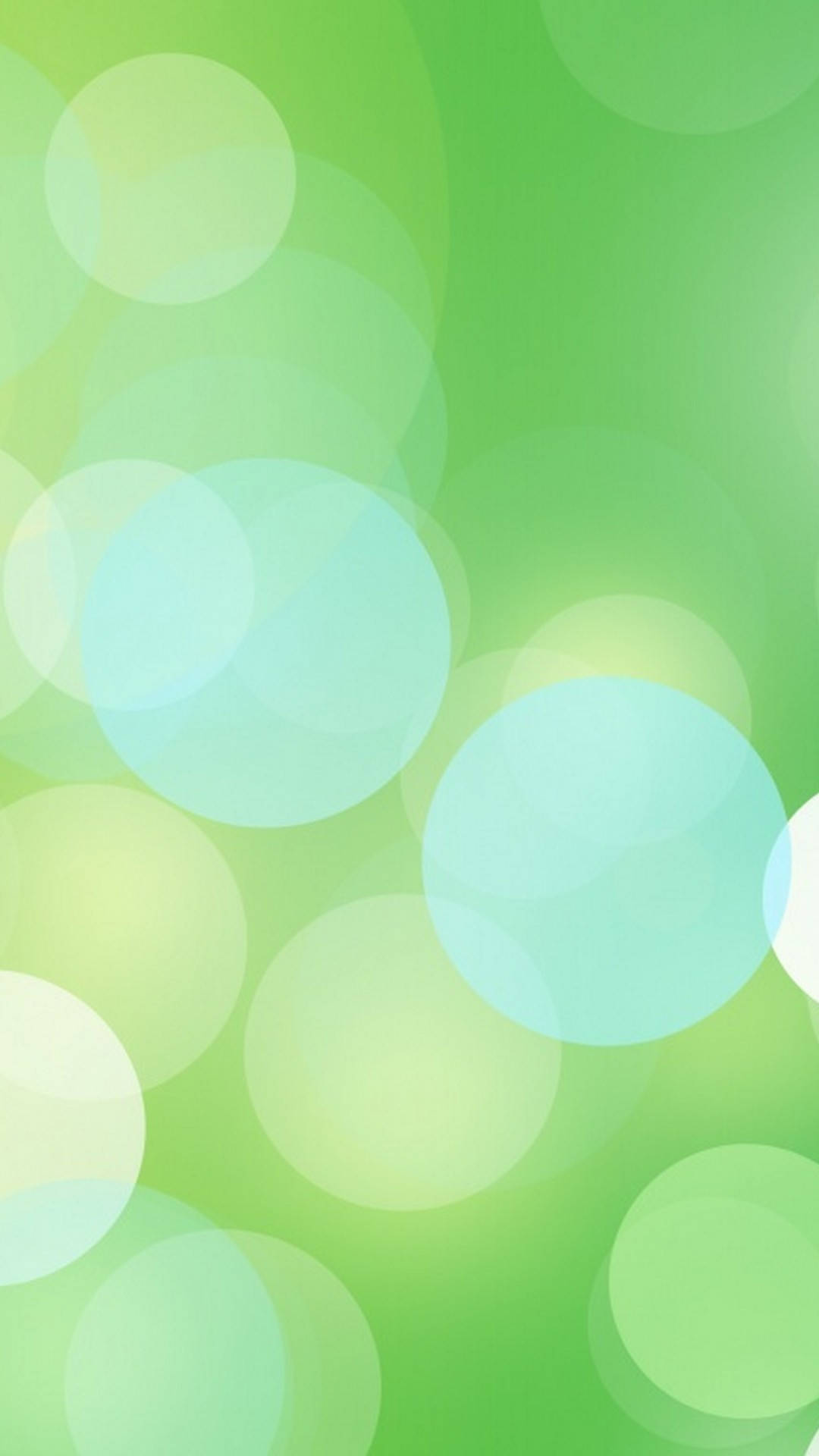 light green plain, soft glowing circles, varying shades of green, Full HD Phone Wallpaper