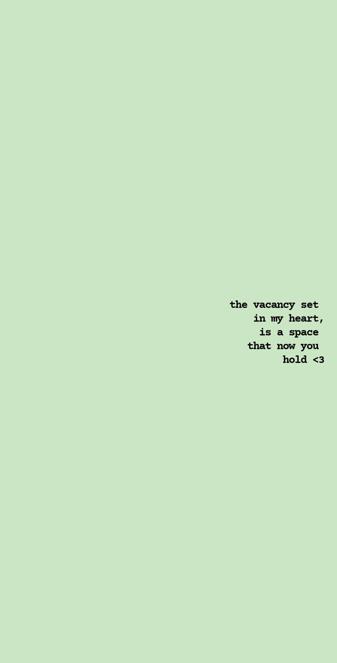 Super Light Green Song Quote, mint green, black text, Full HD Phone Wallpaper