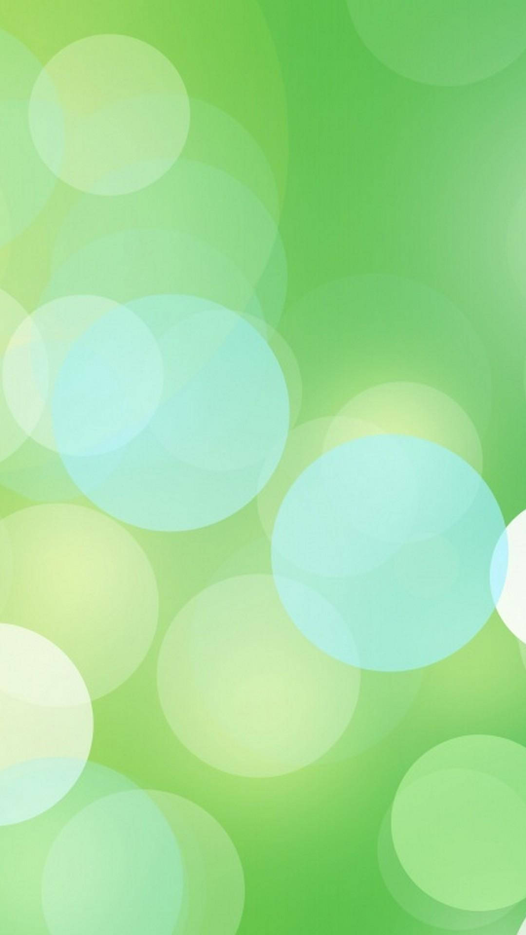 light green, bokeh, soft glowing circles, Full HD Phone Wallpaper