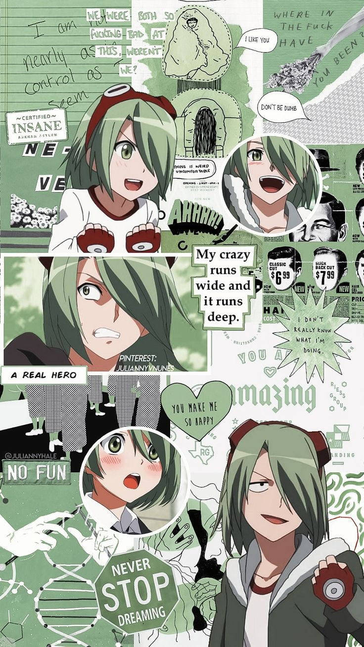 Lubbock Super, Light Green, green-haired character, HD Phone Wallpaper