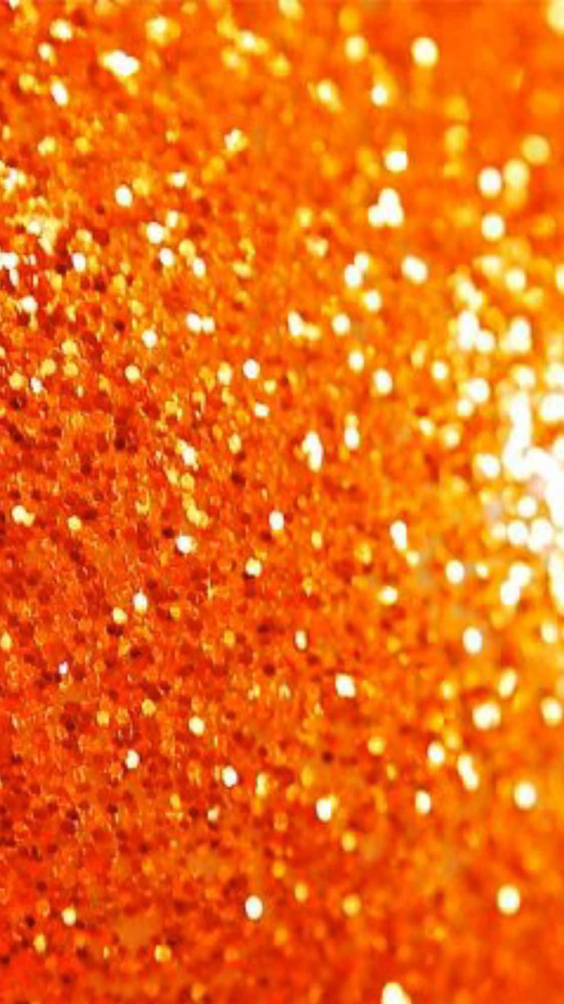 orange glitter, bright white flecks, sparkling, Full HD Phone Wallpaper