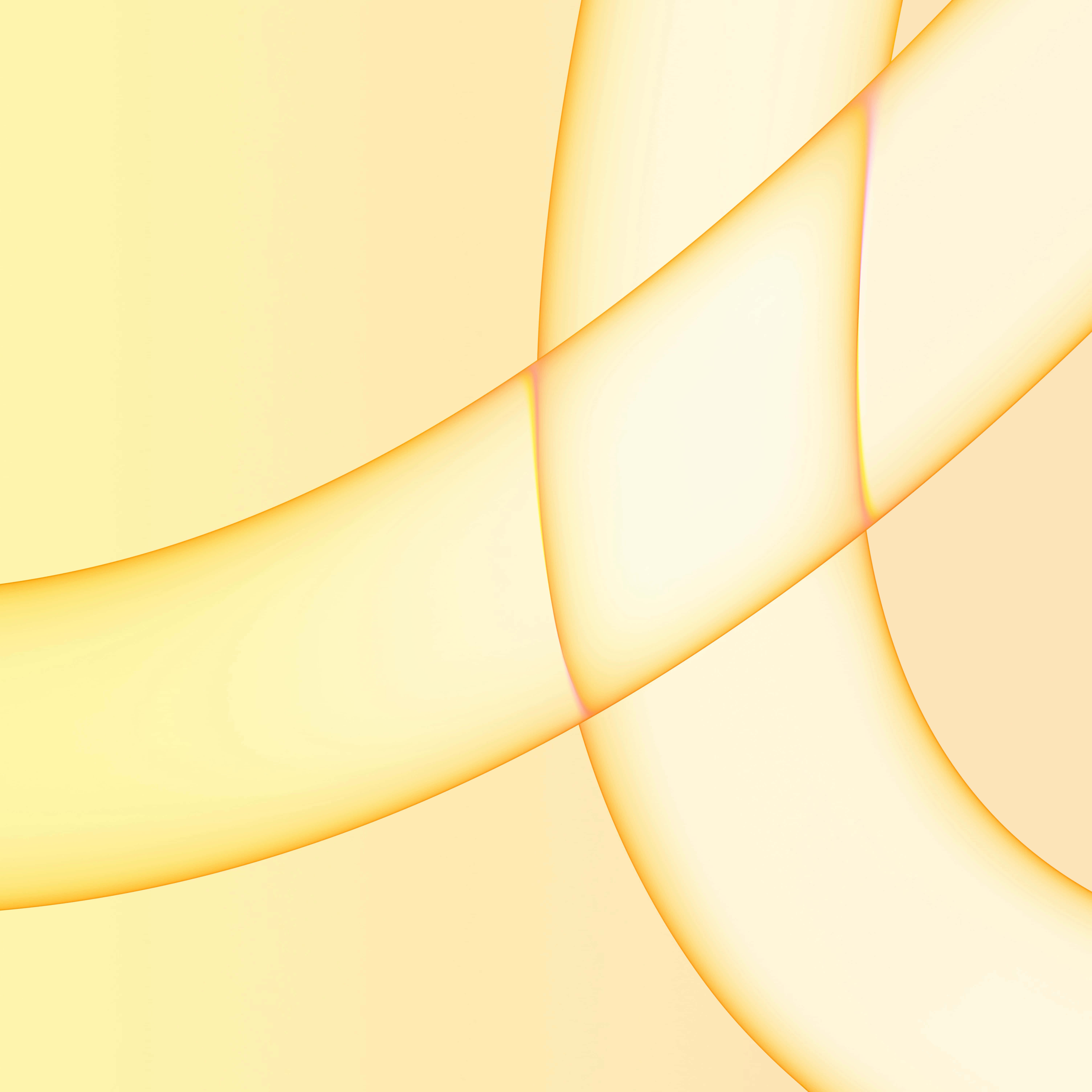 Light Orange Aesthetic, golden curves, gentle gradients, 5K Desktop Wallpaper