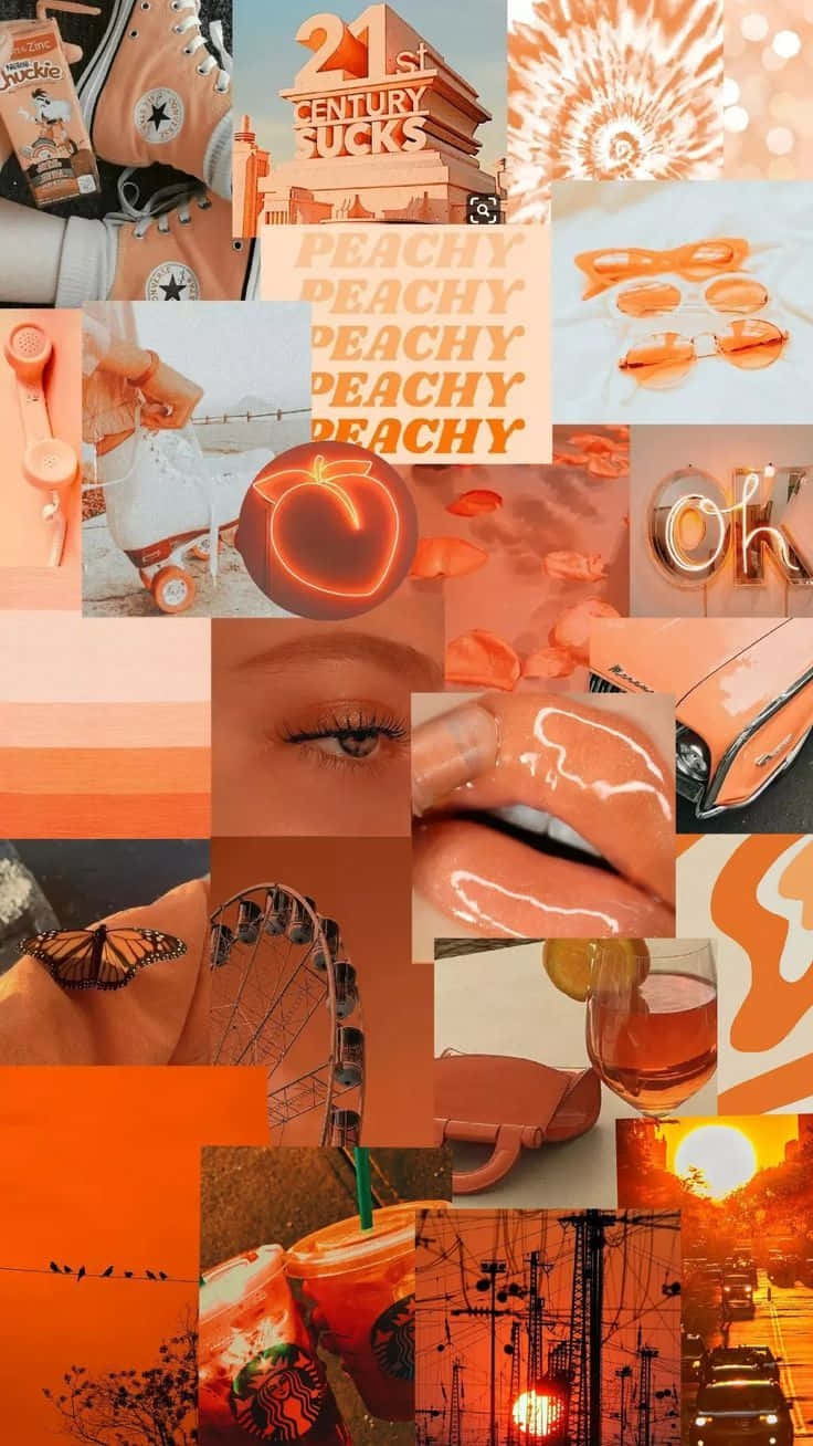 Light Orange Aesthetic, peach, orange, HD Phone Wallpaper