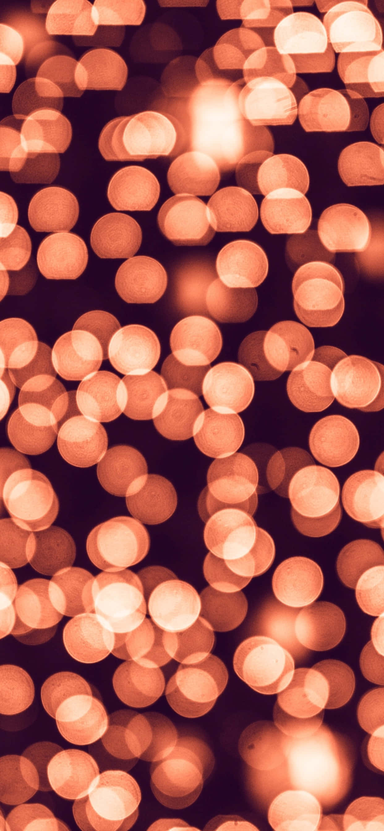 Happy New Year, Orange Lights, iPhone, 2K Phone Wallpaper