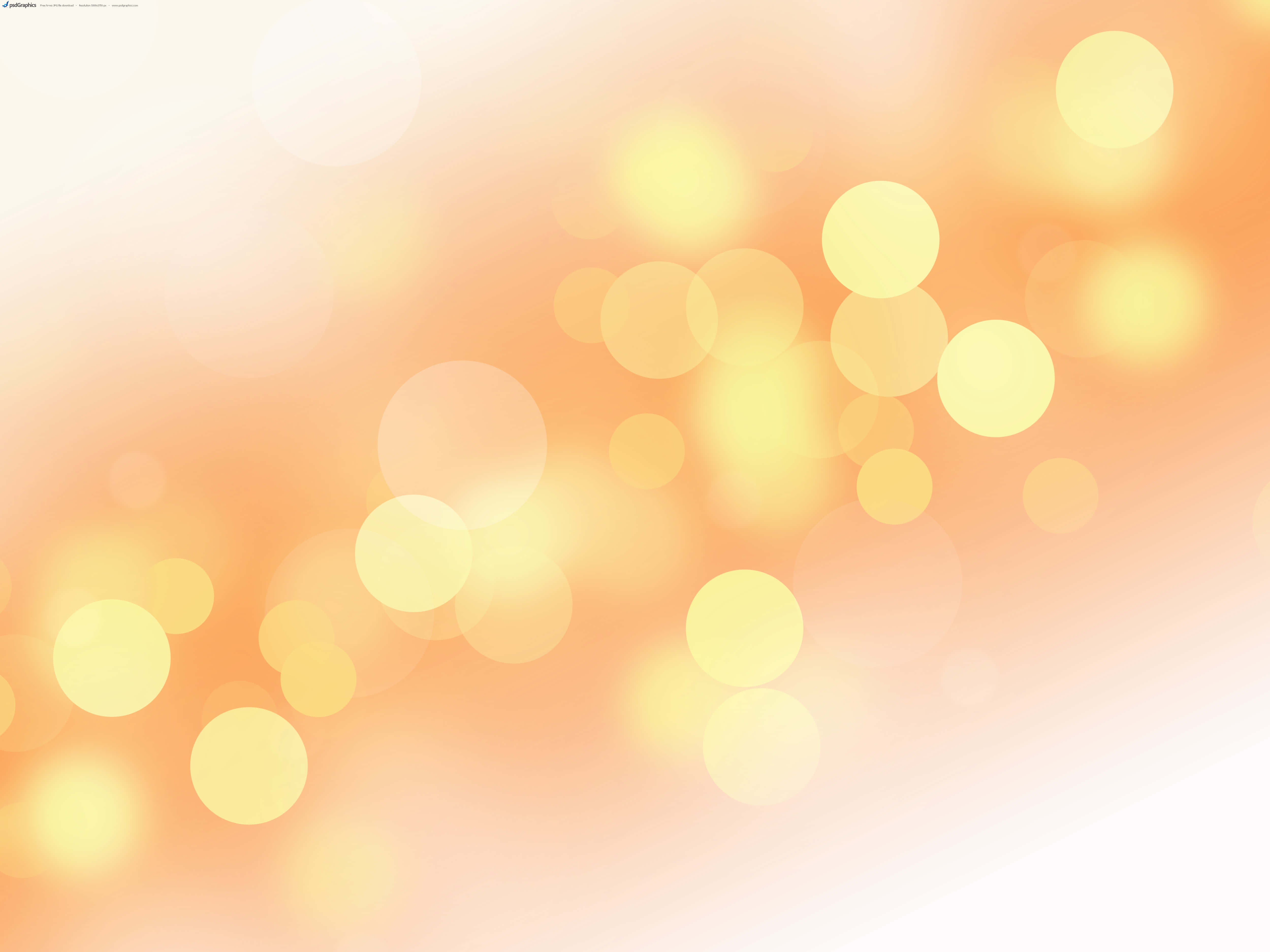 yellow, white, bokeh lights, 4K Desktop Wallpaper