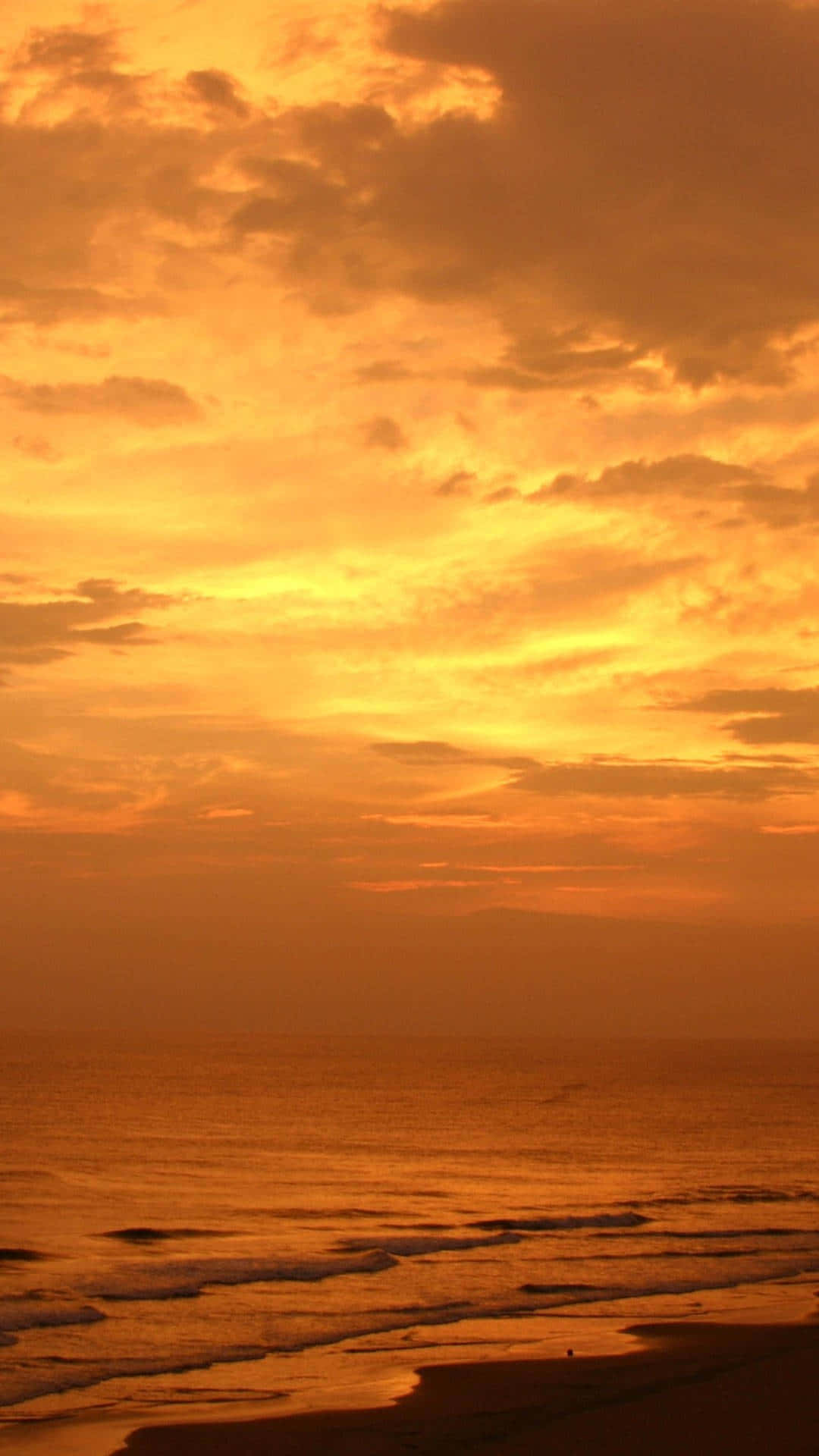 Sunset, Ocean, Sky, Full HD Phone Wallpaper