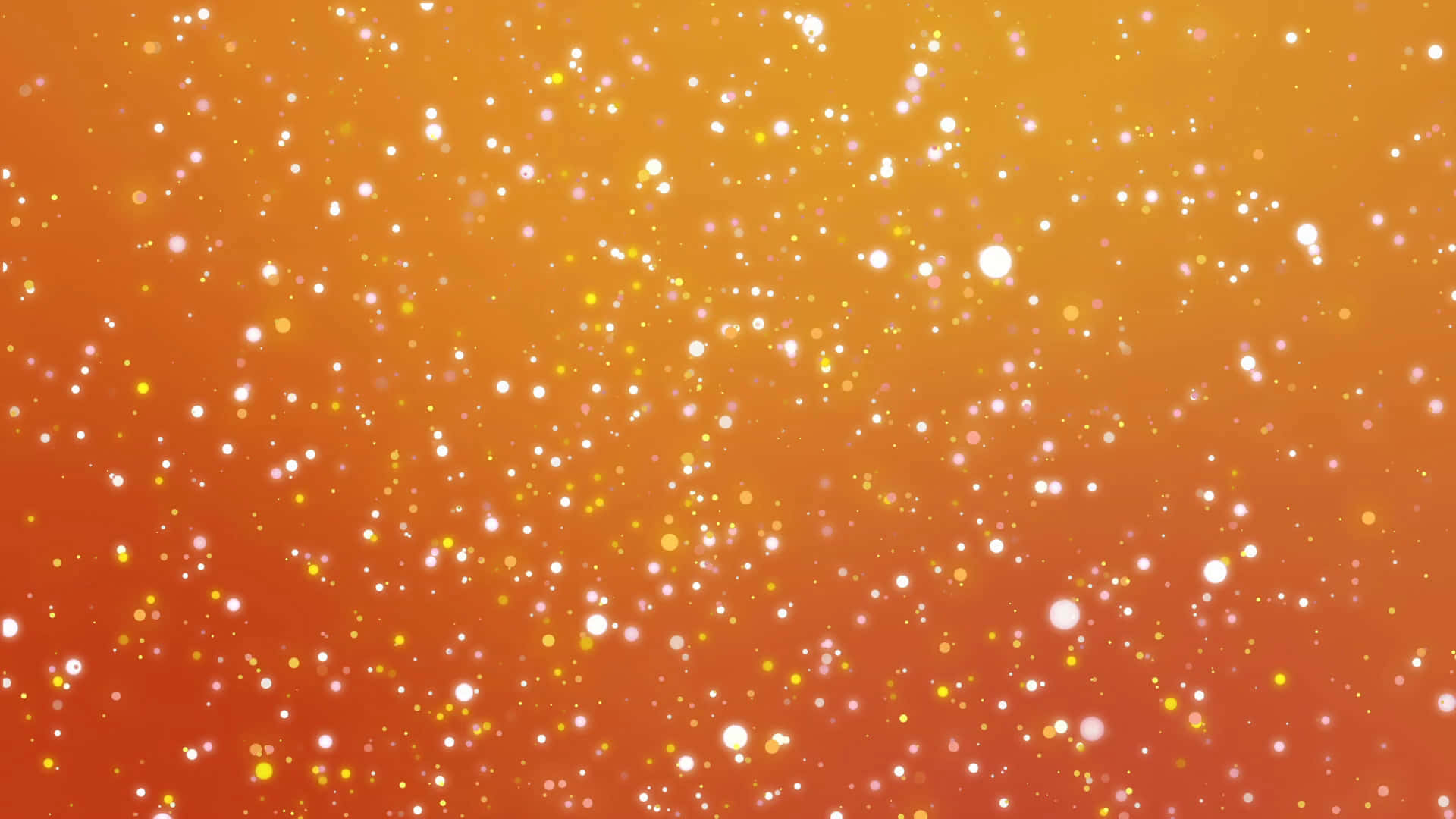 Vibrant orange, glowing white, yellow particles, Full HD Desktop Wallpaper