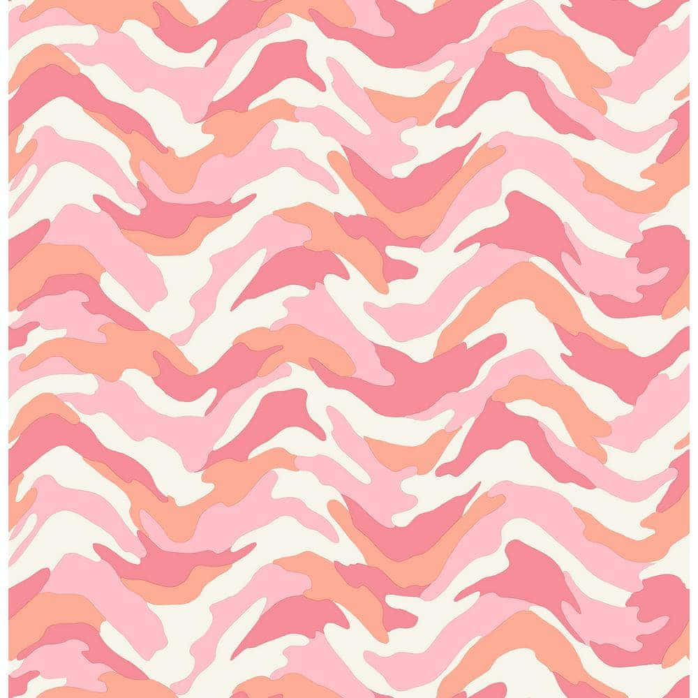 Pastel Pink Camo, vibrant pink, peach, SD Desktop Wallpaper